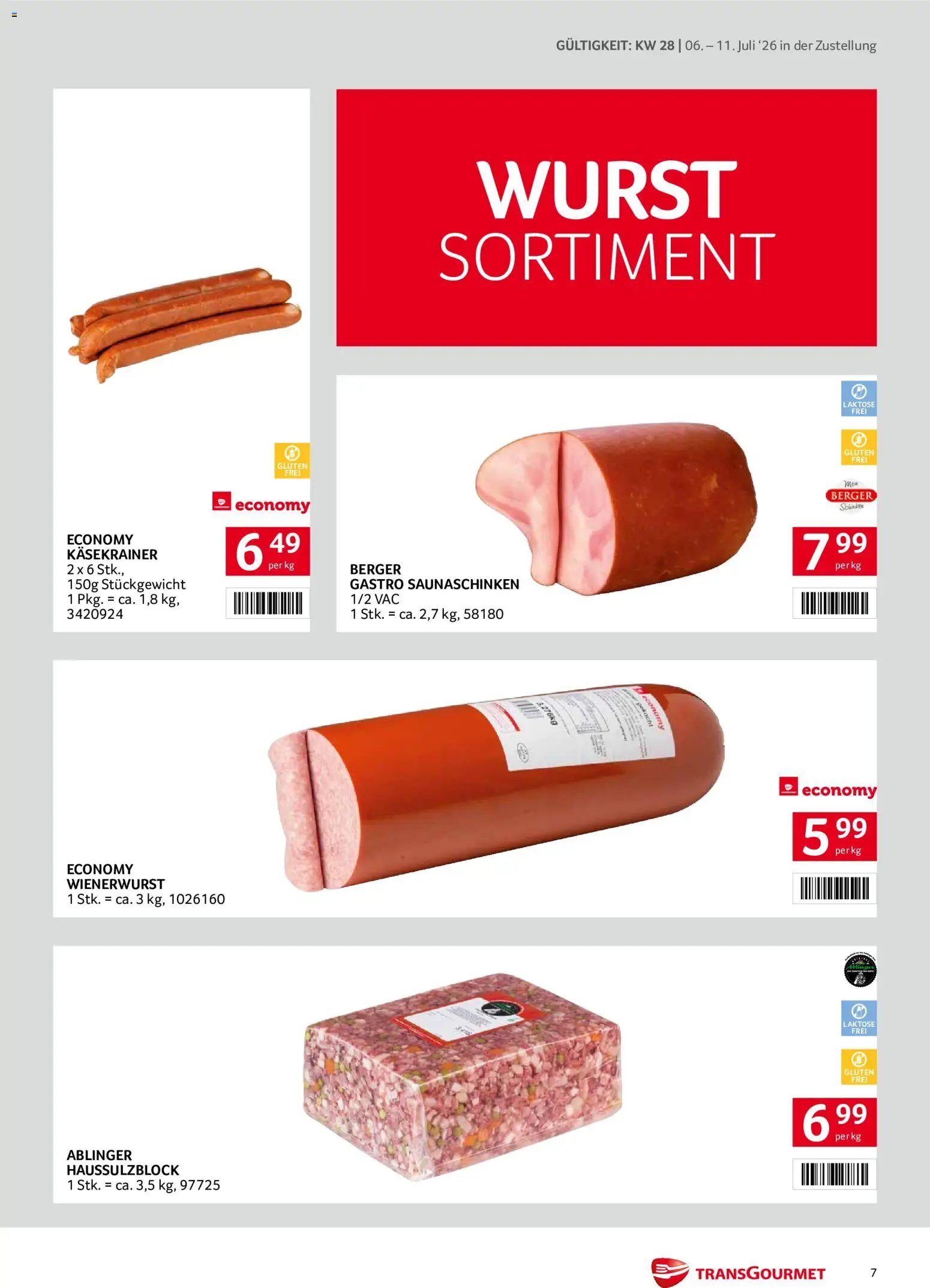 Transgourmet Zustellaktion