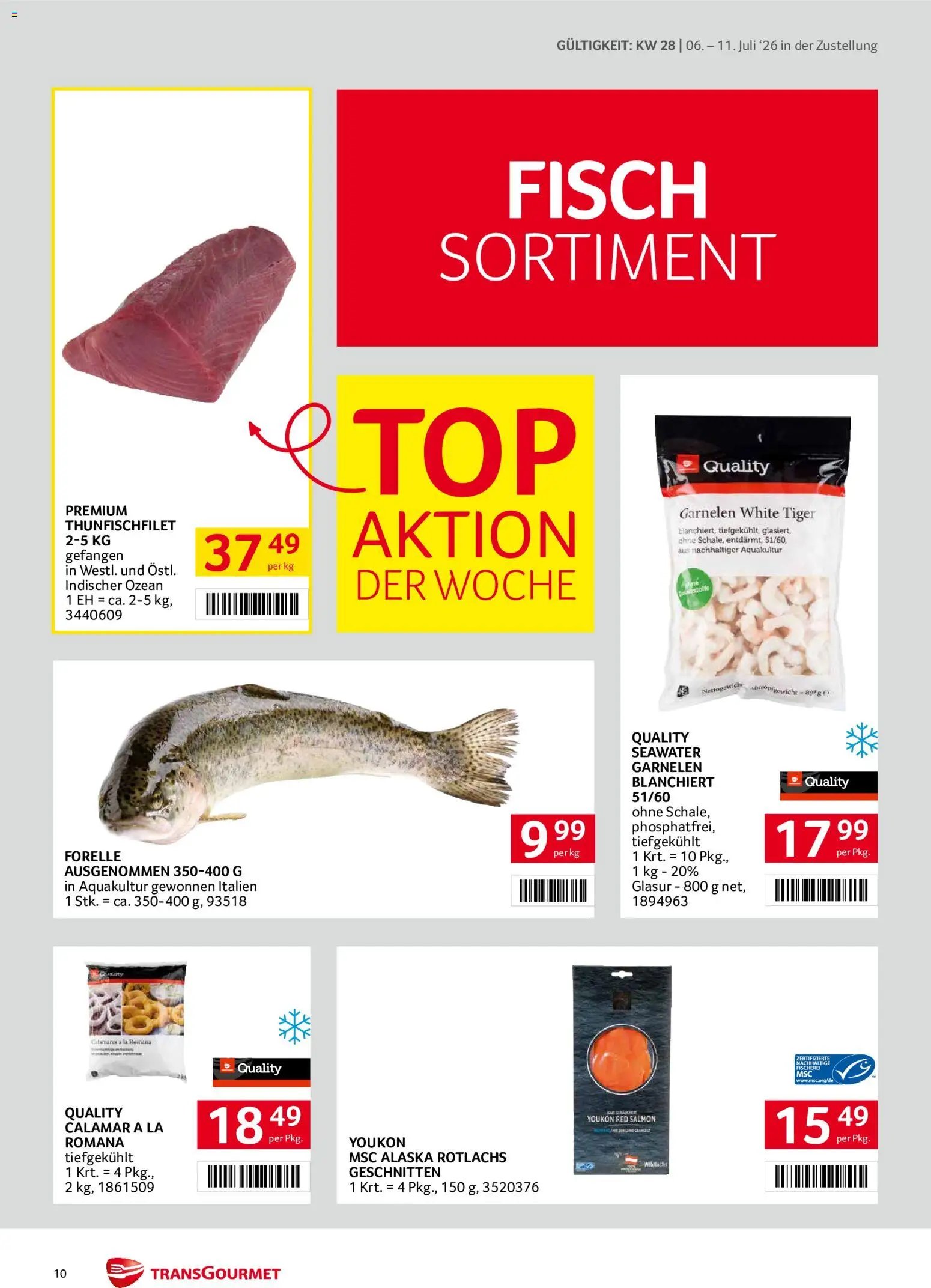 Transgourmet Zustellaktion