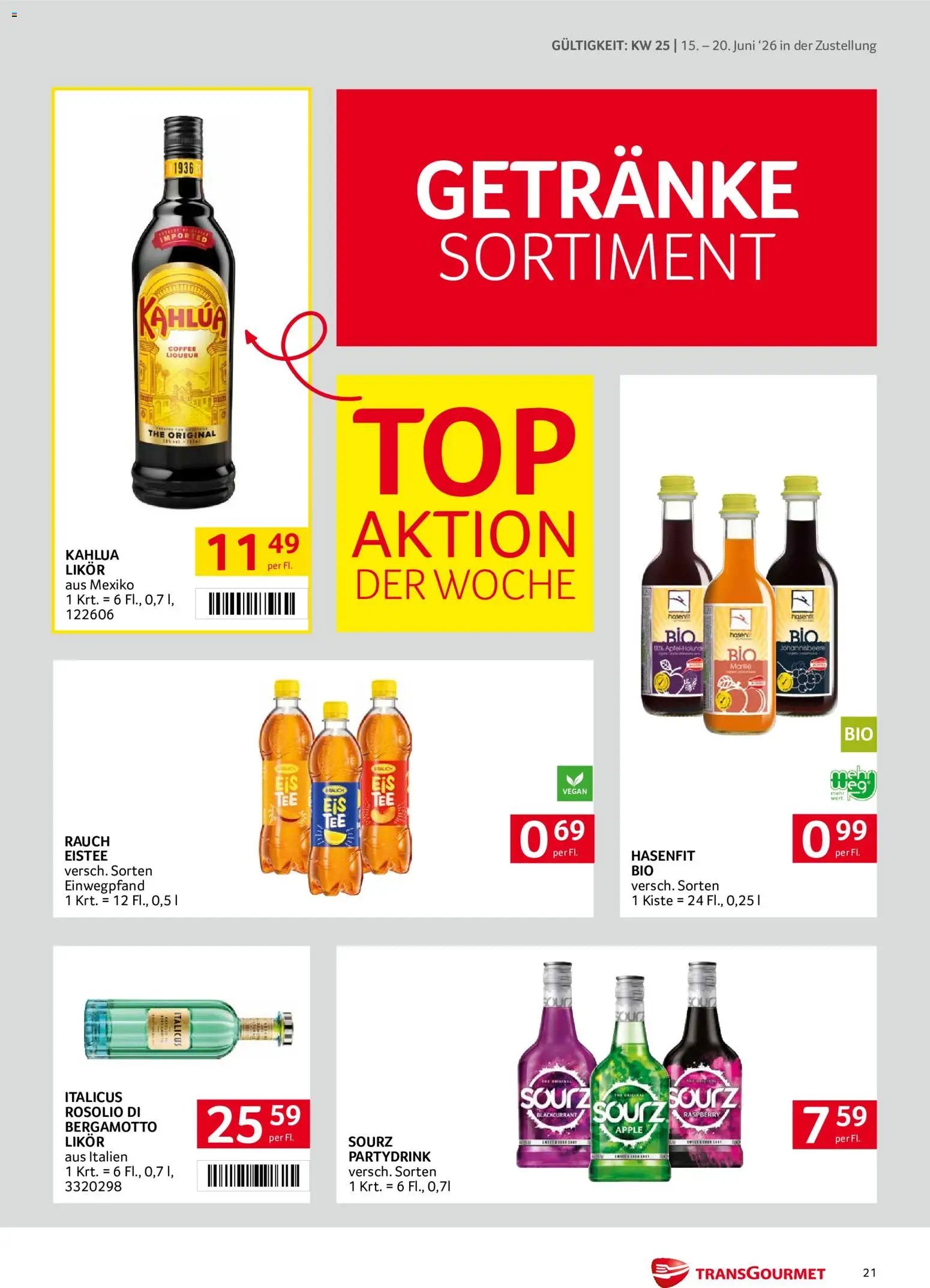 Transgourmet Zustellaktion