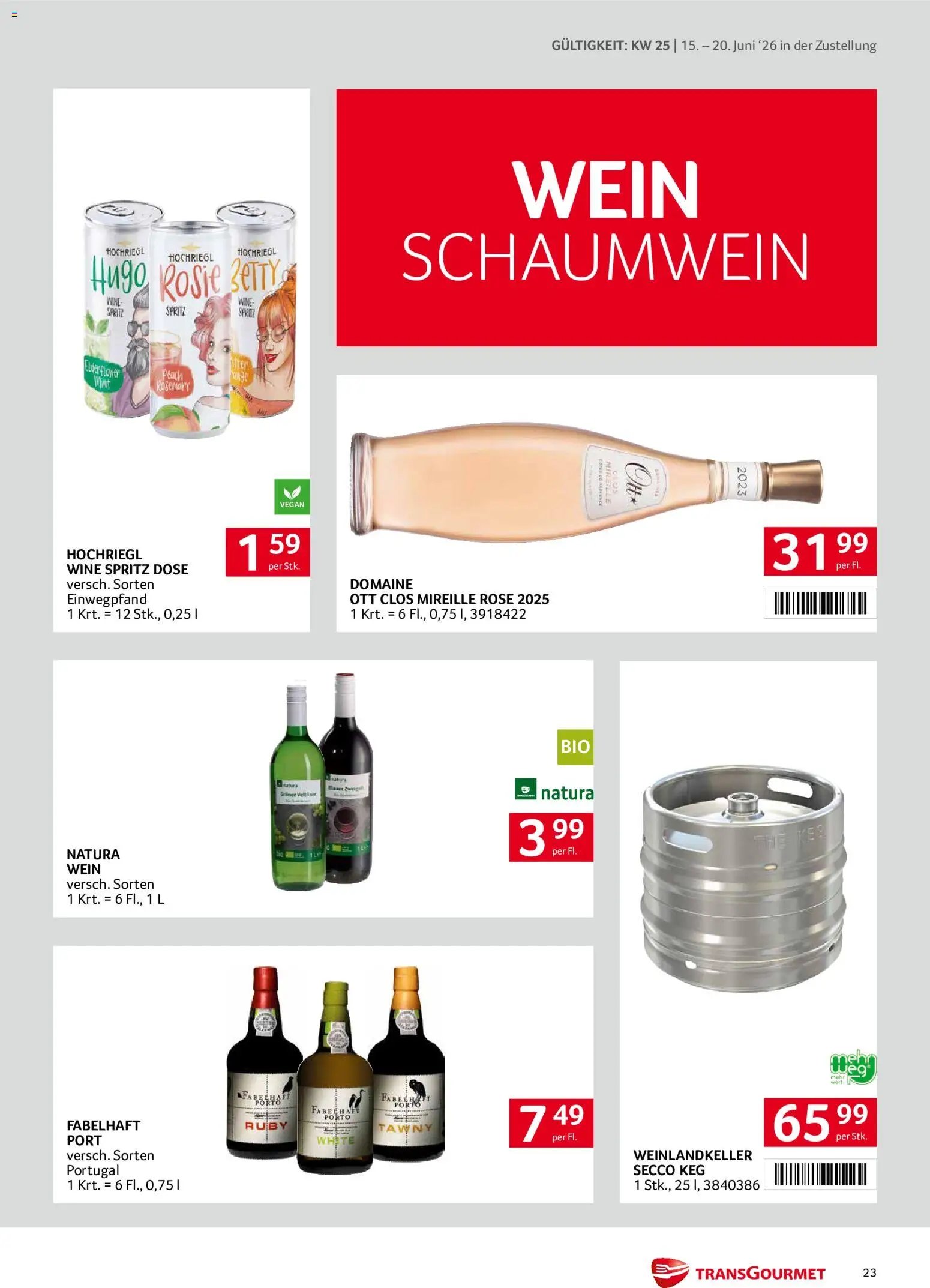 Transgourmet Zustellaktion