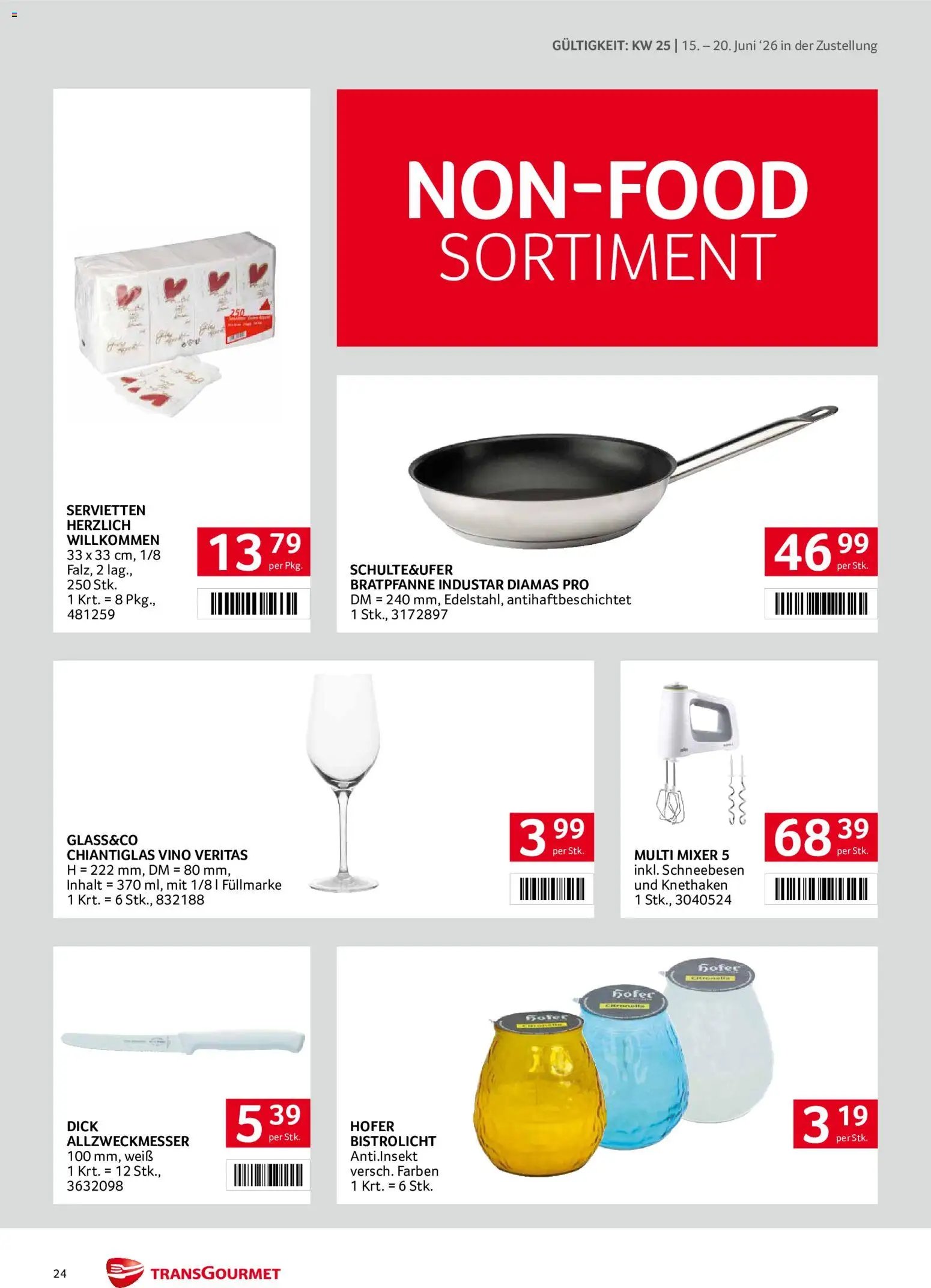 Transgourmet Zustellaktion