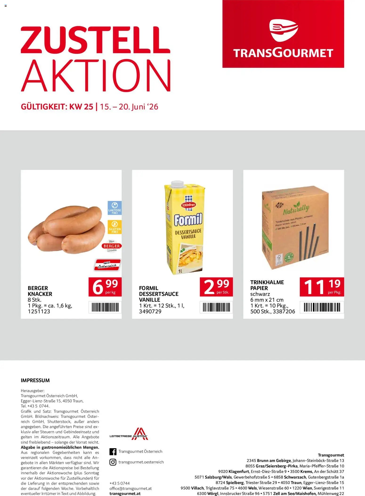 Transgourmet Zustellaktion