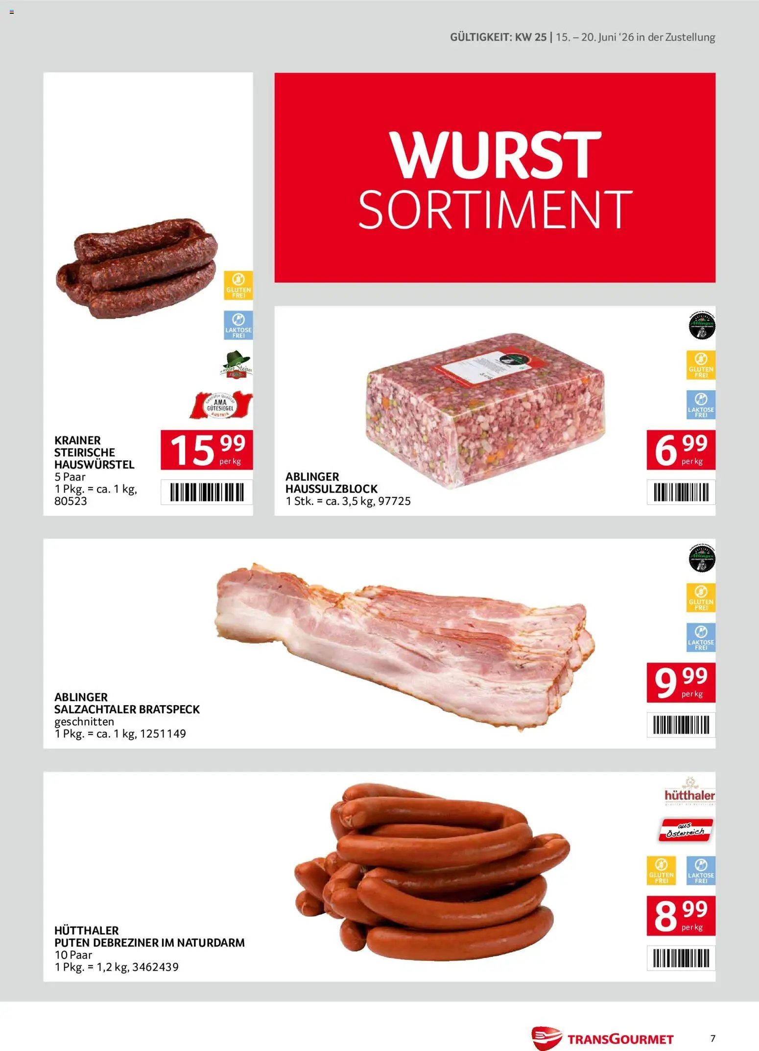 Transgourmet Zustellaktion