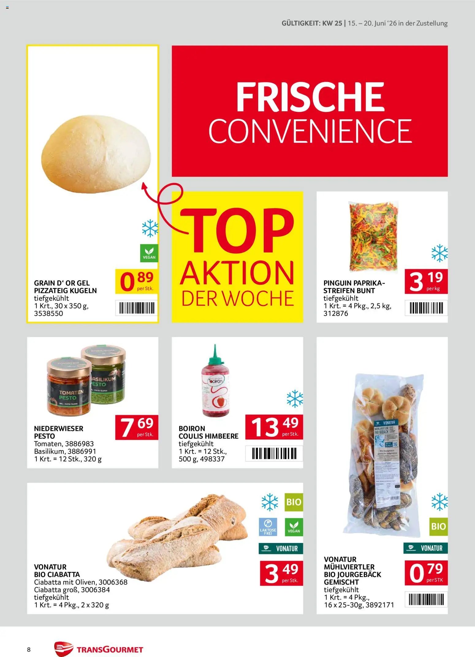 Transgourmet Zustellaktion