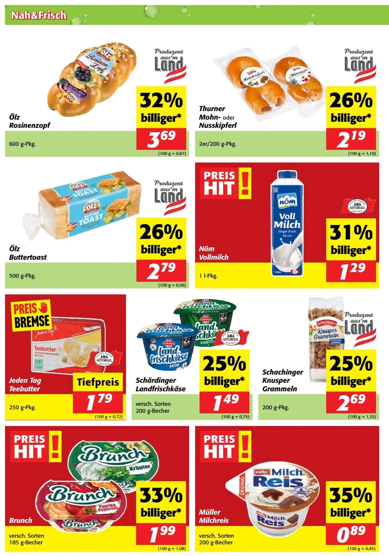 Nah und Frisch Flugblatt