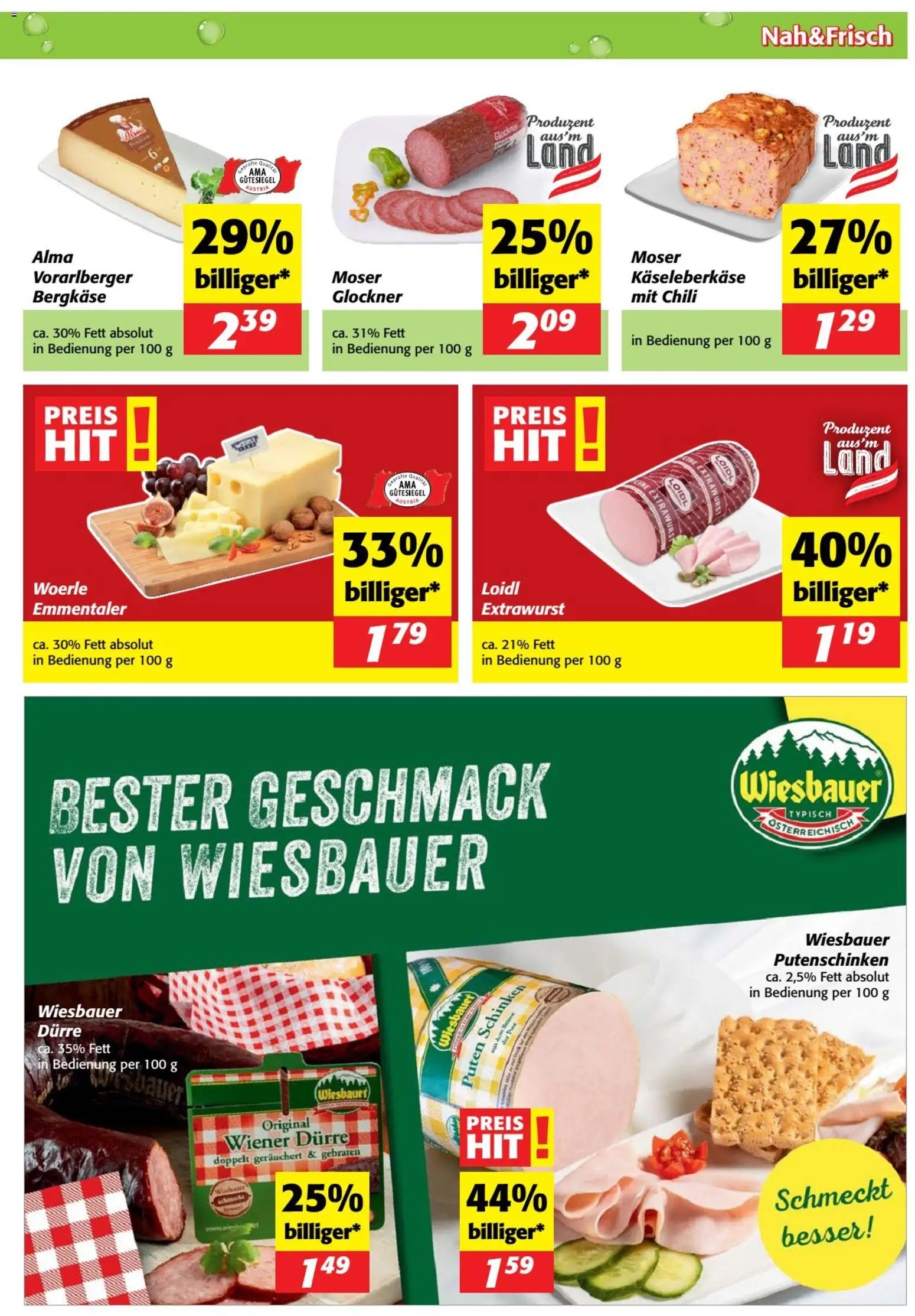 Nah und Frisch Flugblatt