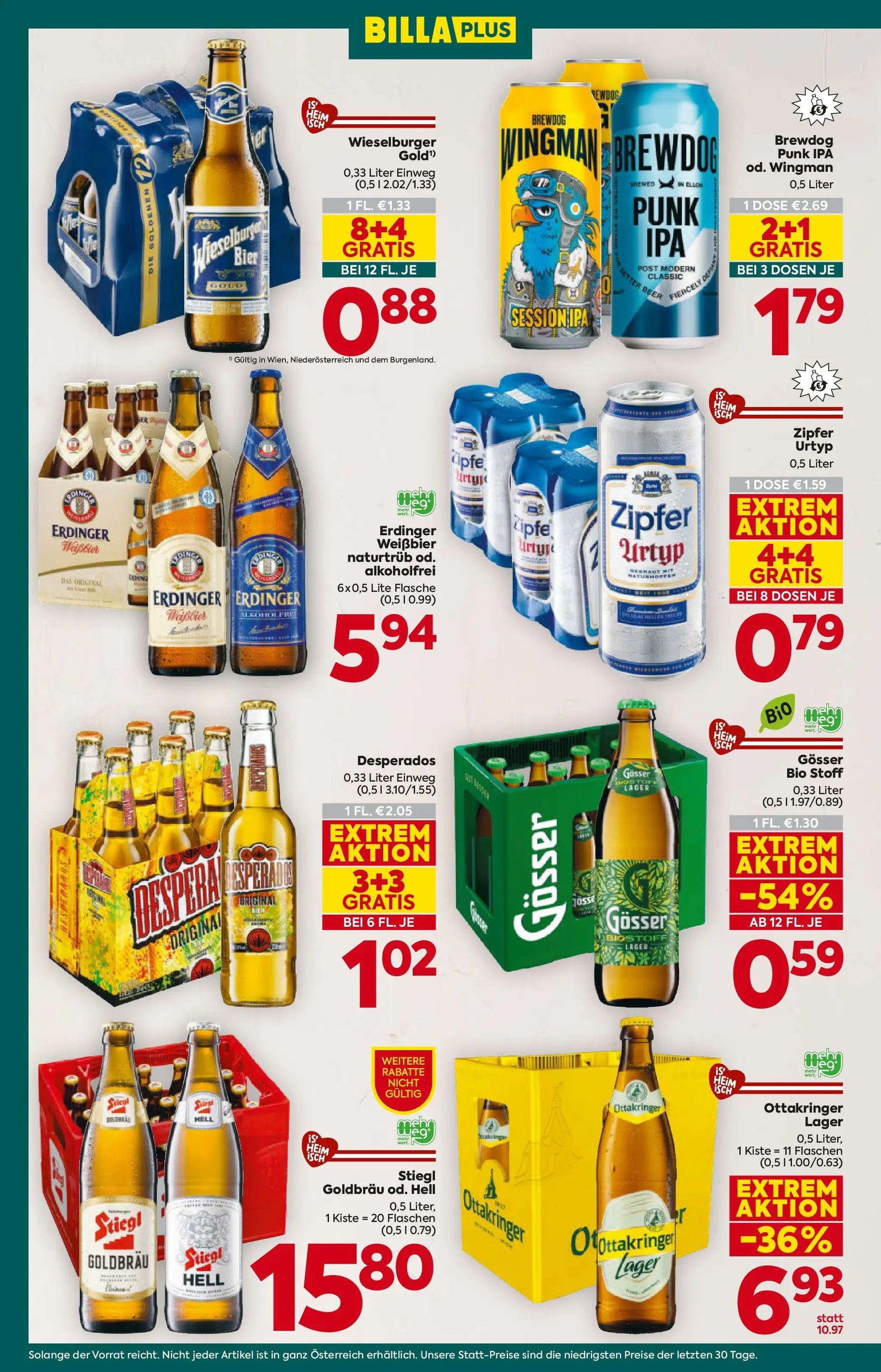 Billa Plus Flugblatt - Wien