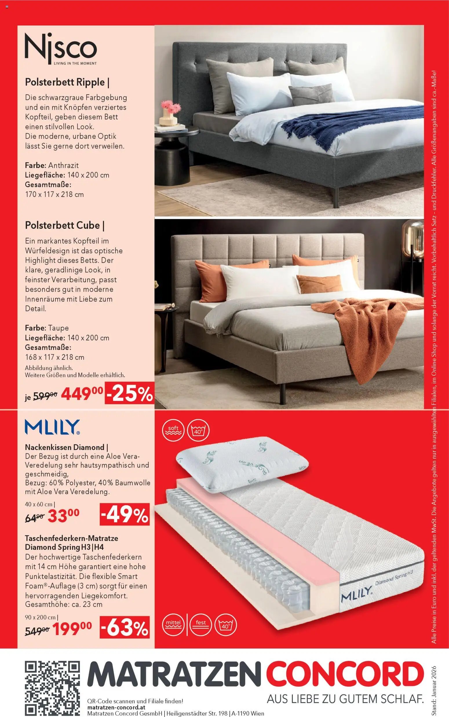 Matratzen Concord Flugblatt