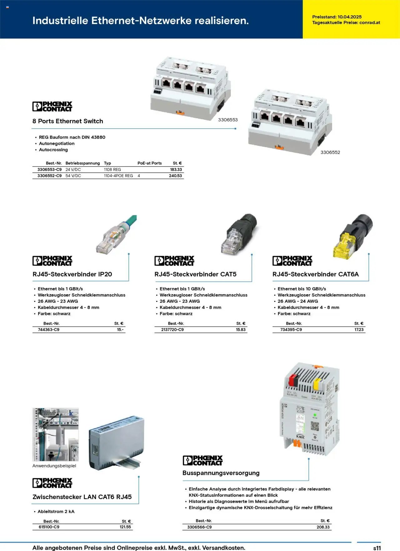Conrad Katalog ungeplanter Bedarf