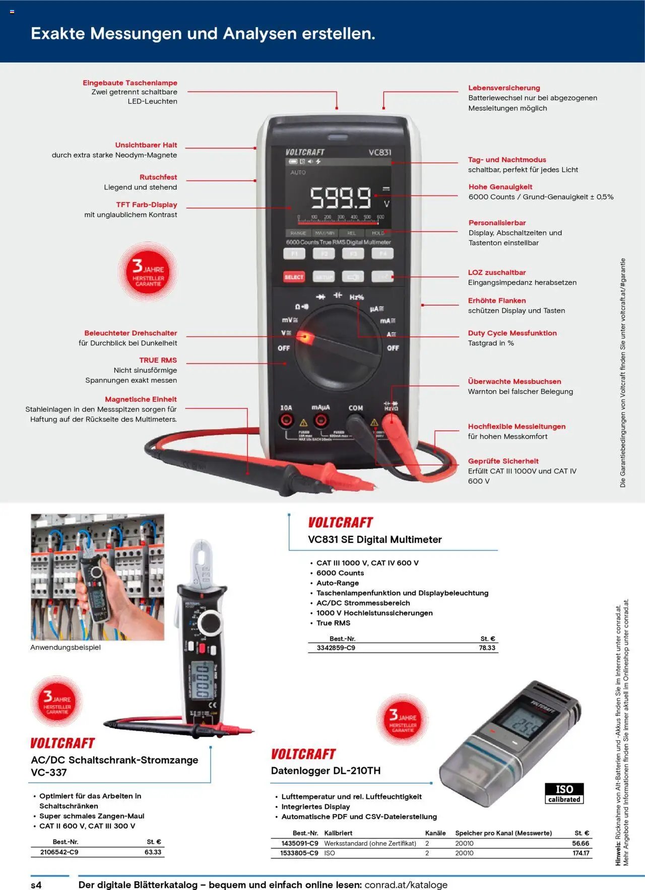 Conrad Katalog ungeplanter Bedarf