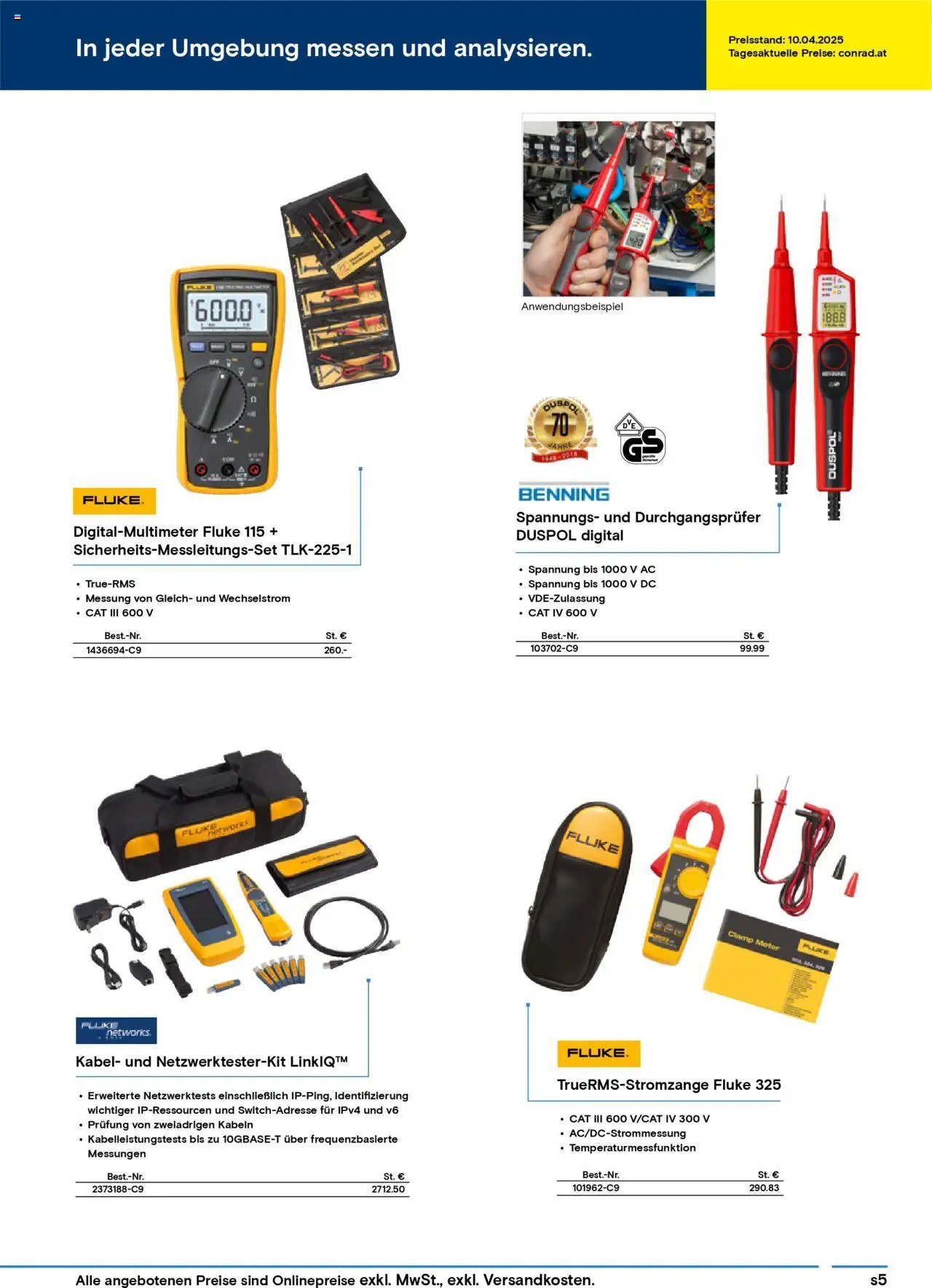 Conrad Katalog ungeplanter Bedarf