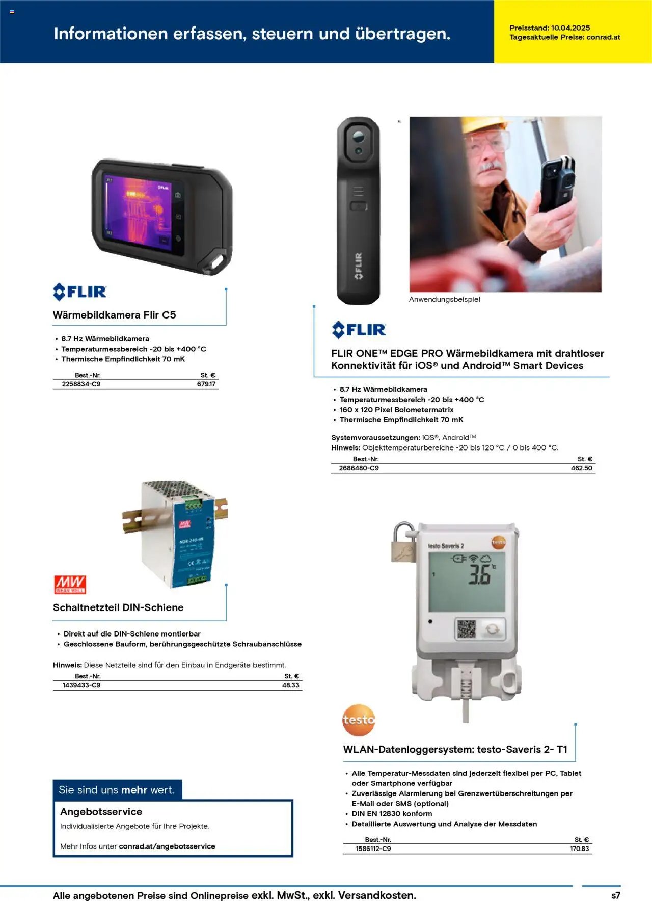 Conrad Katalog ungeplanter Bedarf