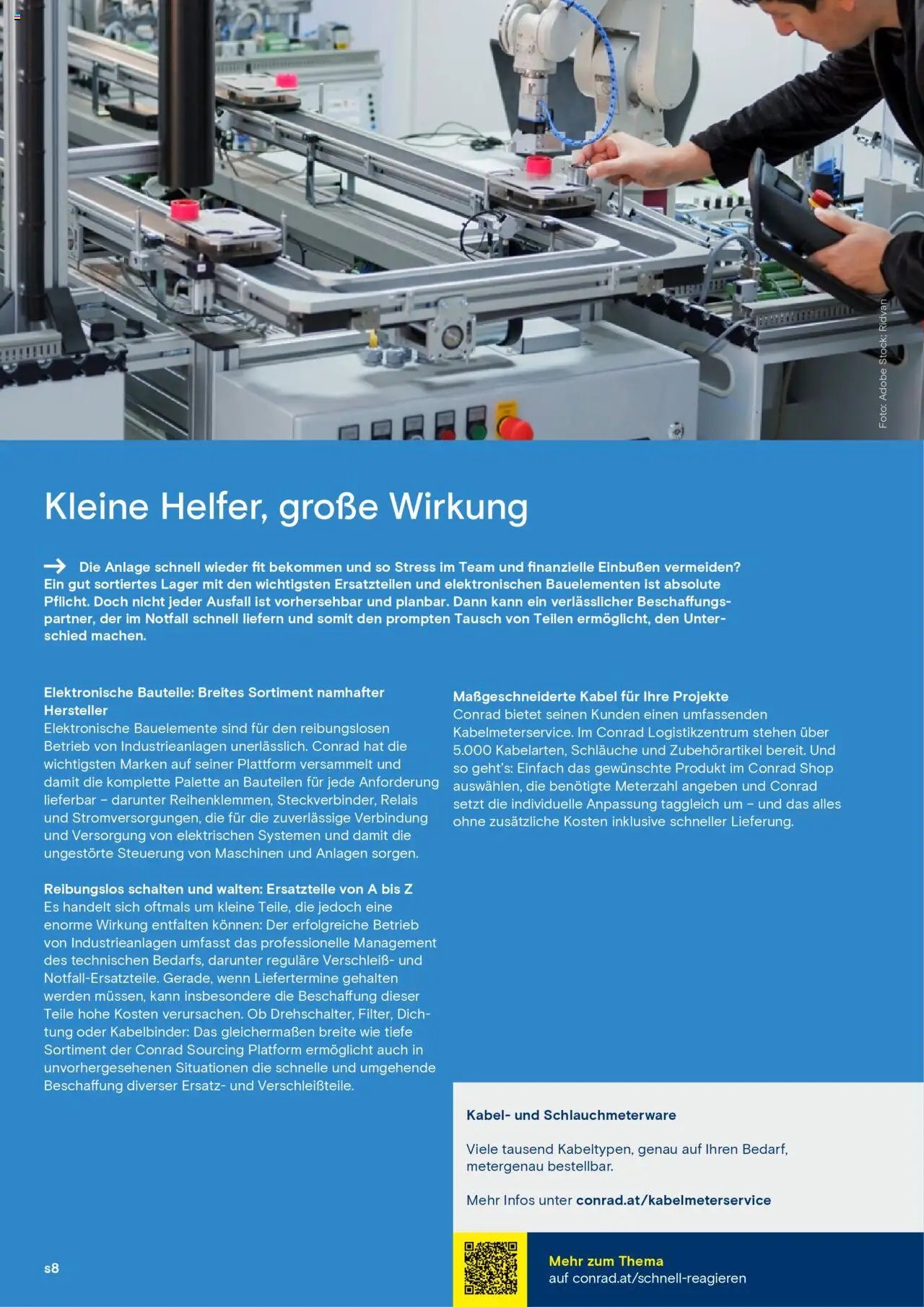 Conrad Katalog ungeplanter Bedarf