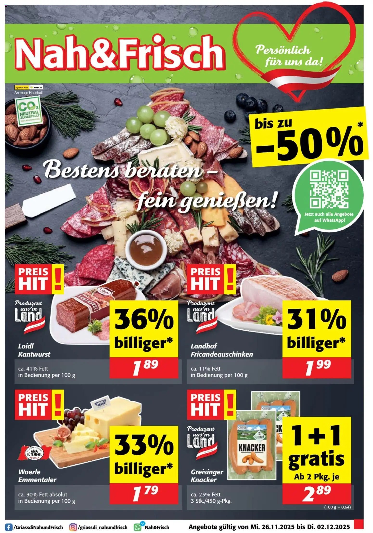 Nah und Frisch Flugblatt