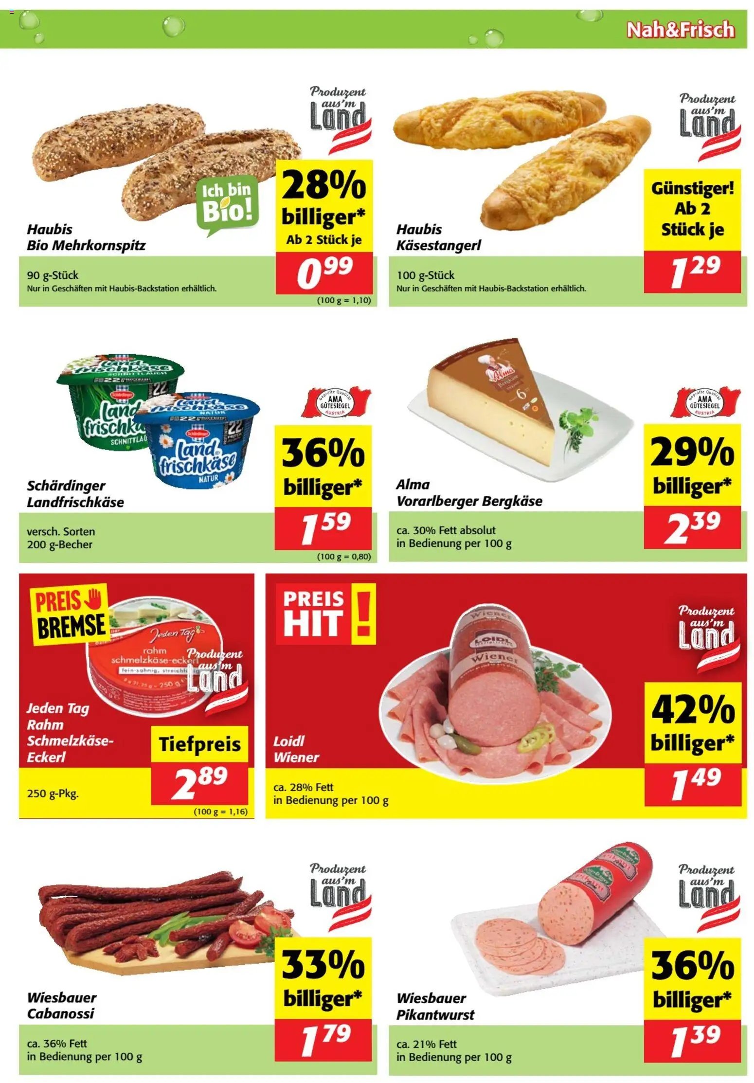 Nah und Frisch Flugblatt