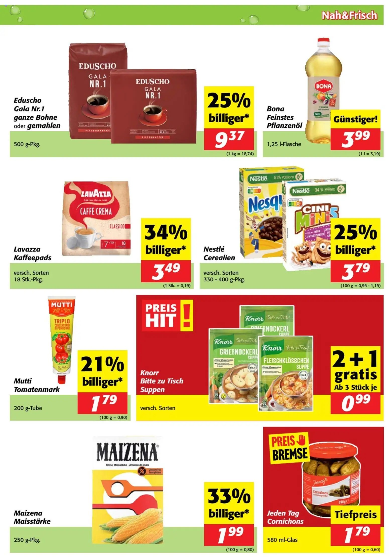 Nah und Frisch Flugblatt