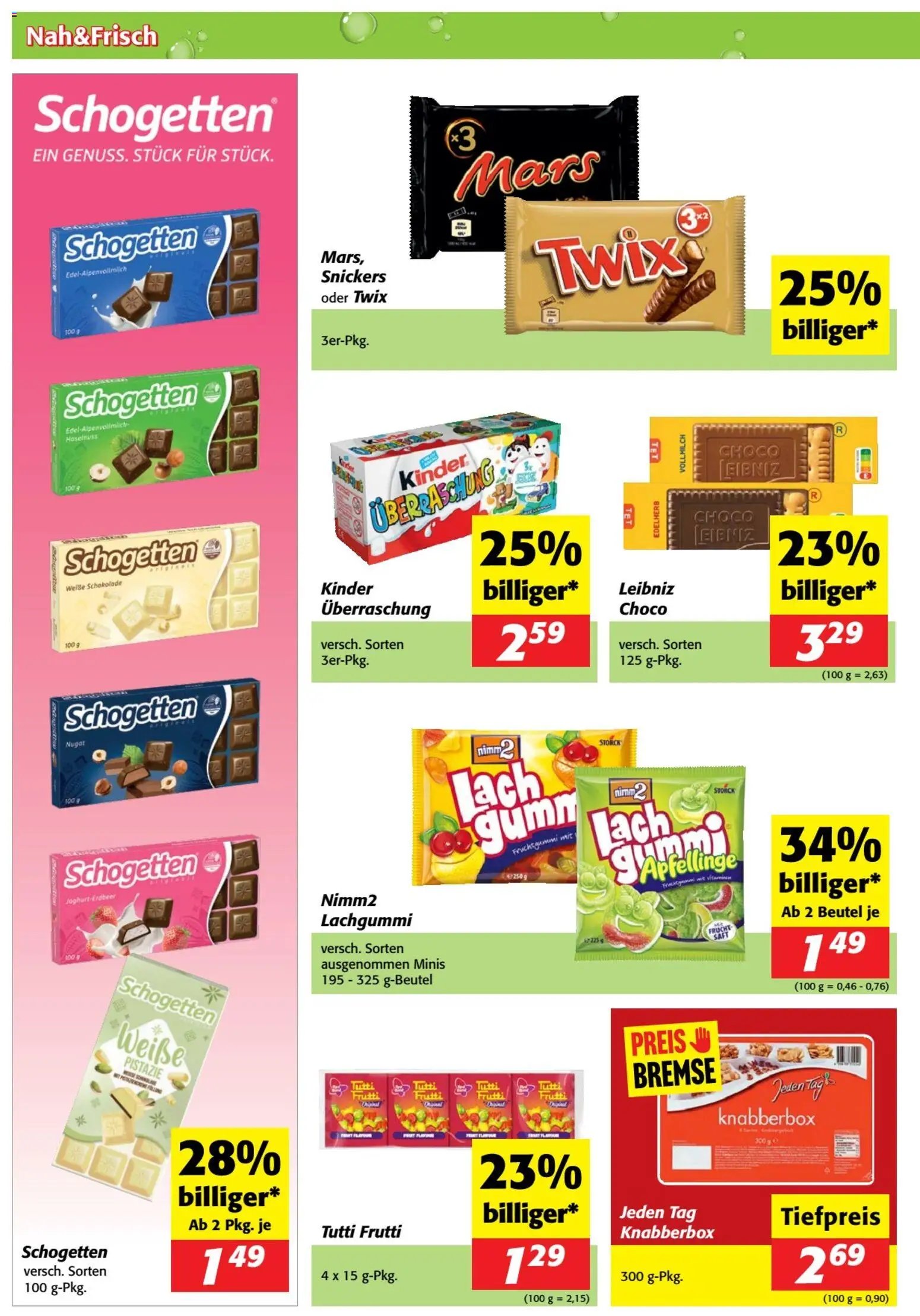 Nah und Frisch Flugblatt