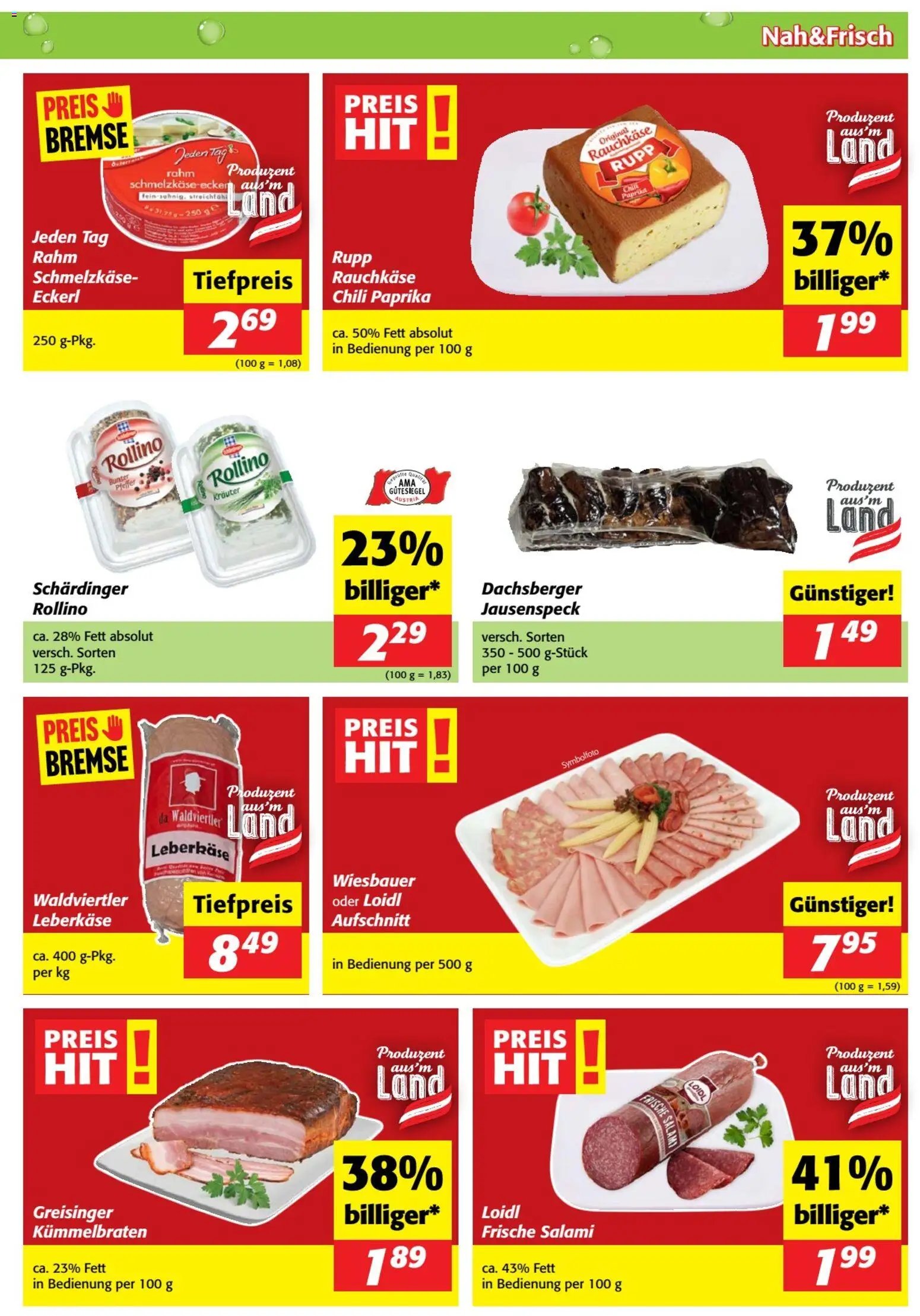 Nah und Frisch Flugblatt