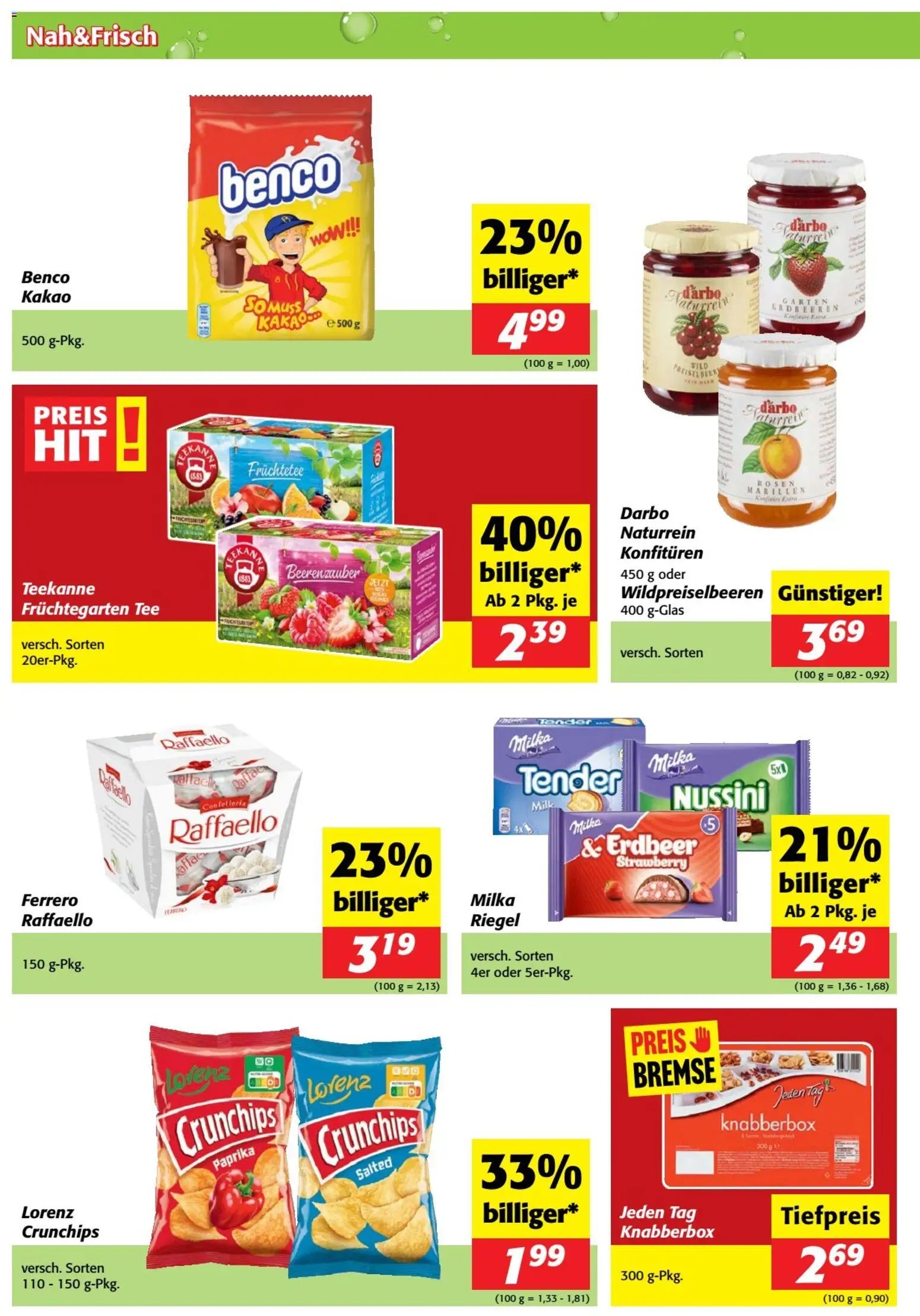 Nah und Frisch Flugblatt