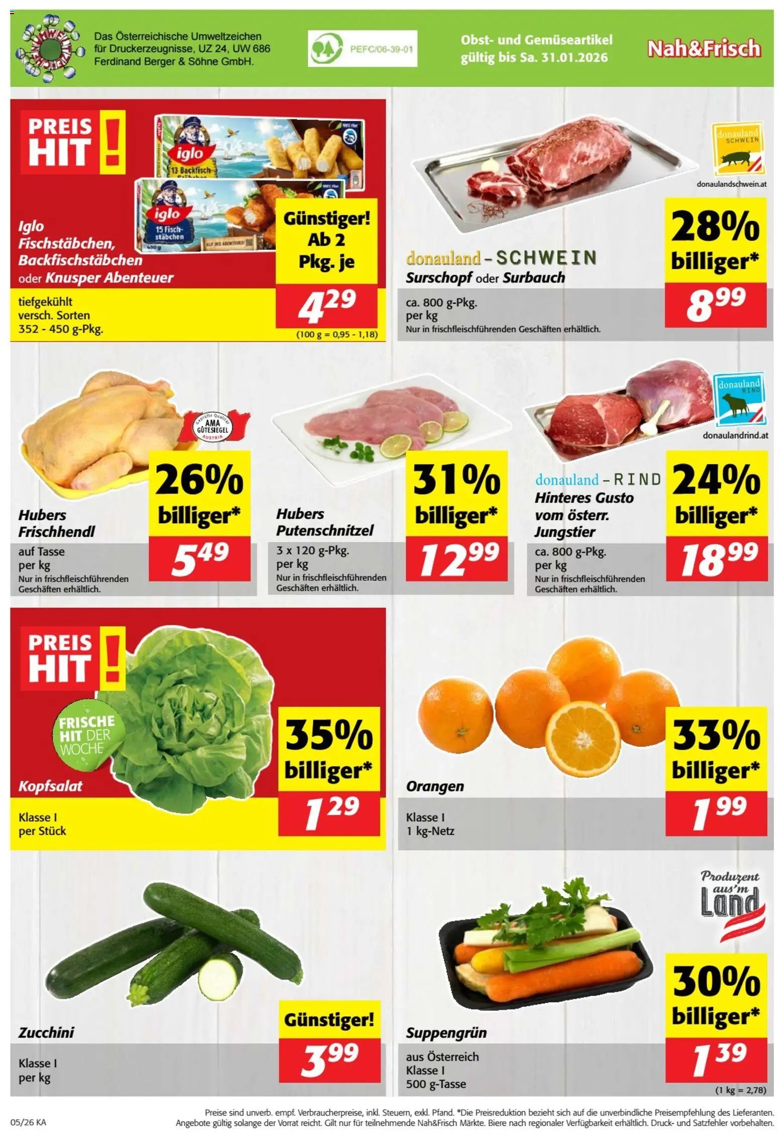 Nah und Frisch Flugblatt