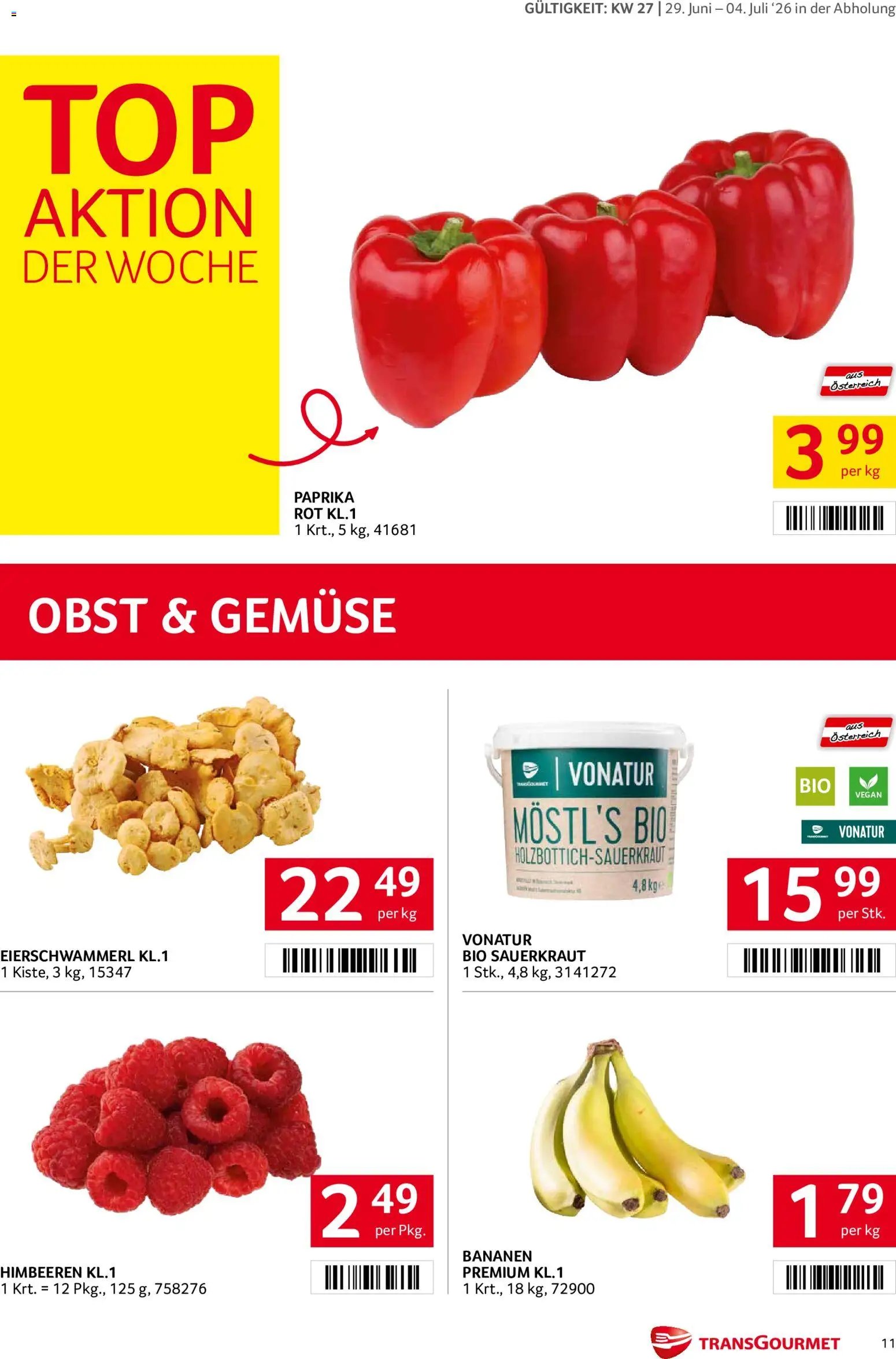 Transgourmet Flugblatt