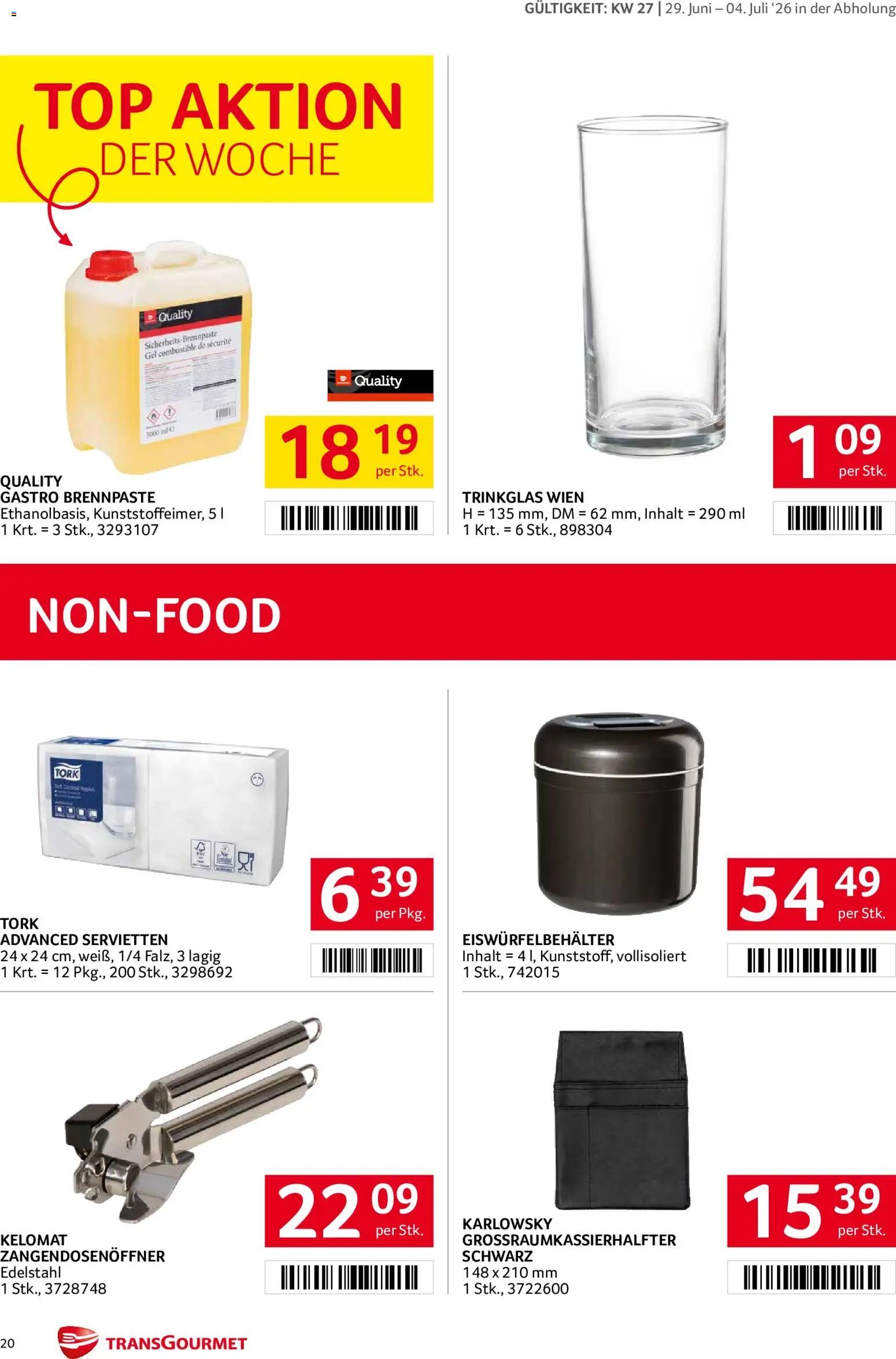 Transgourmet Flugblatt