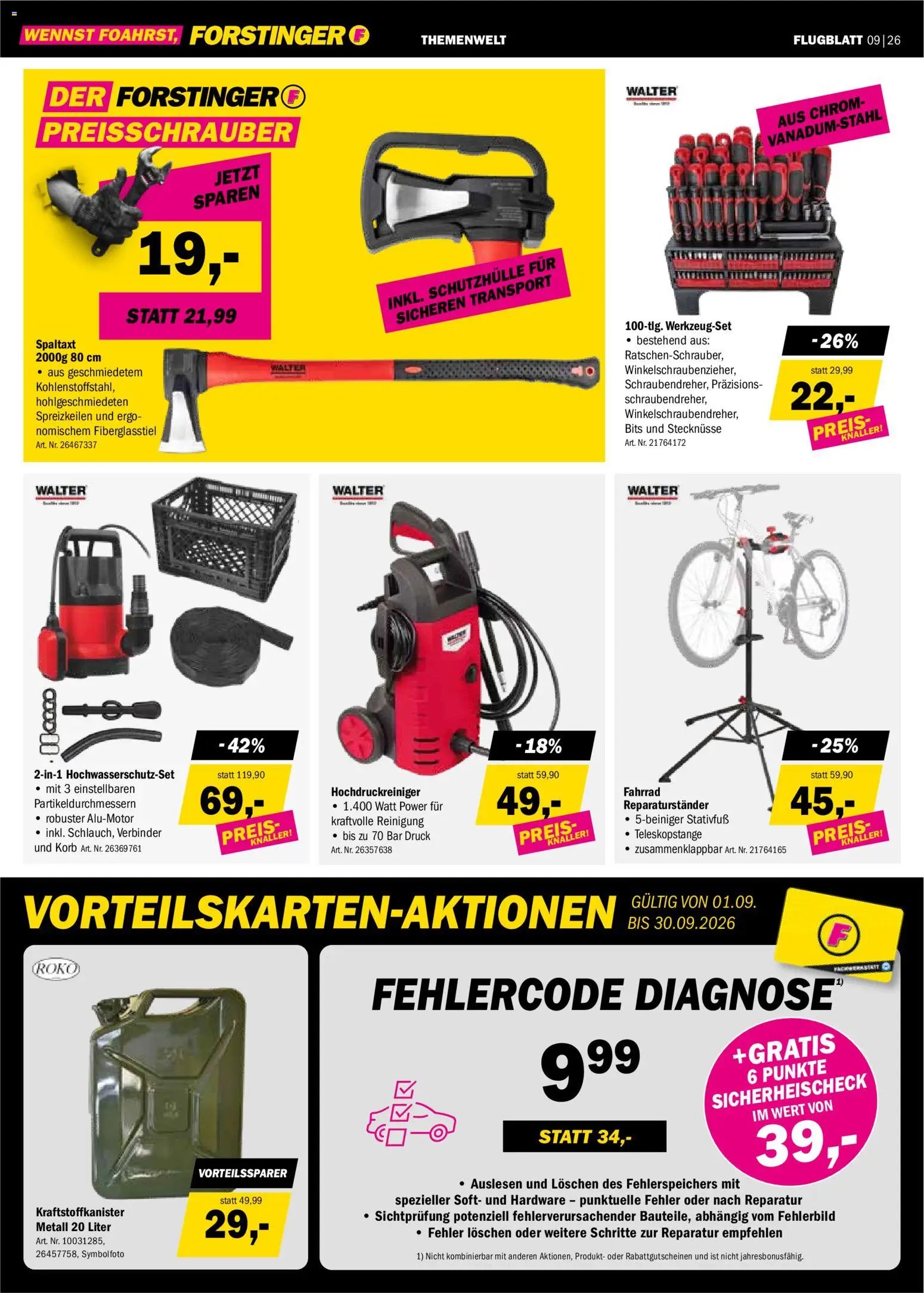 Forstinger Flugblatt