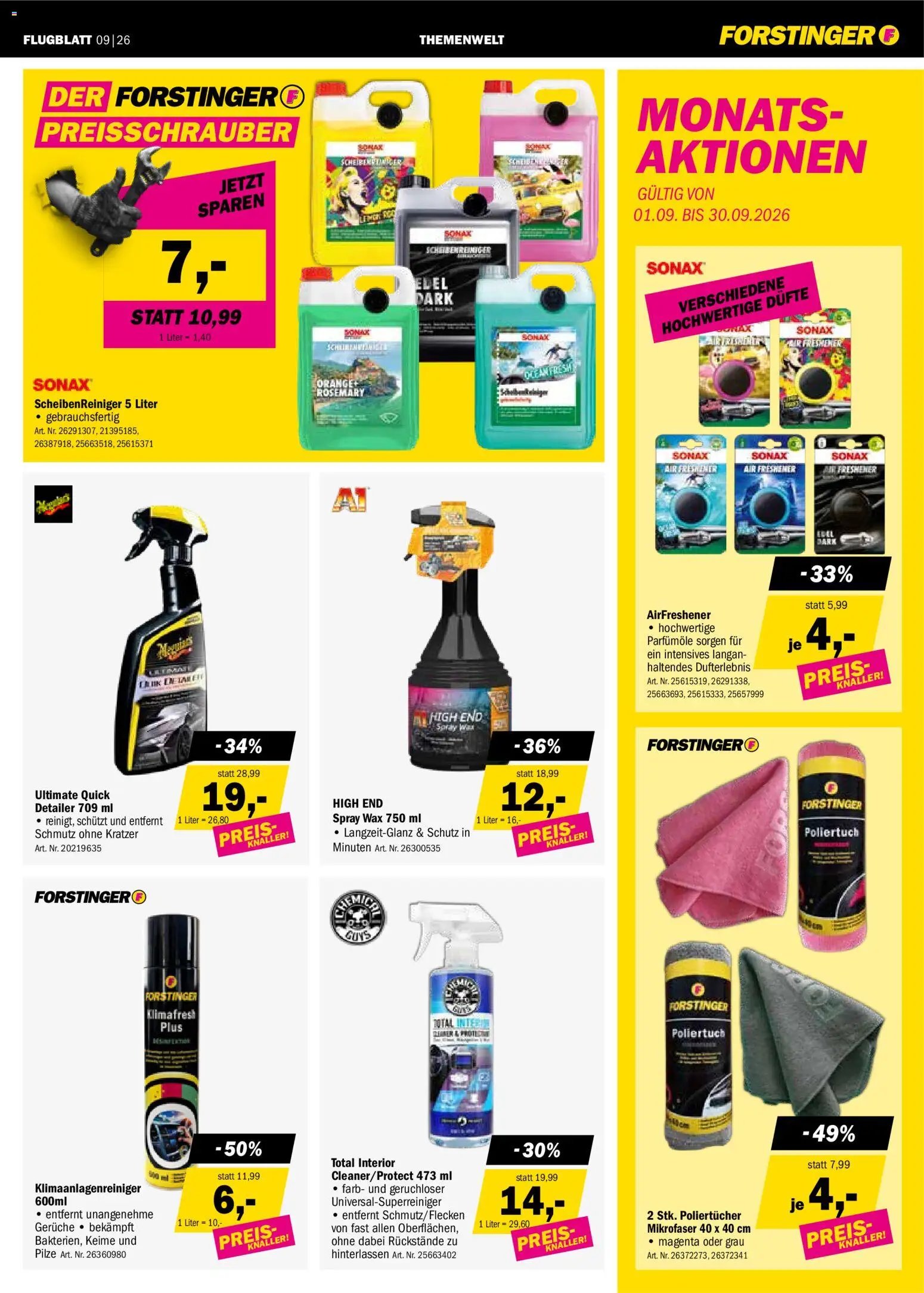 Forstinger Flugblatt