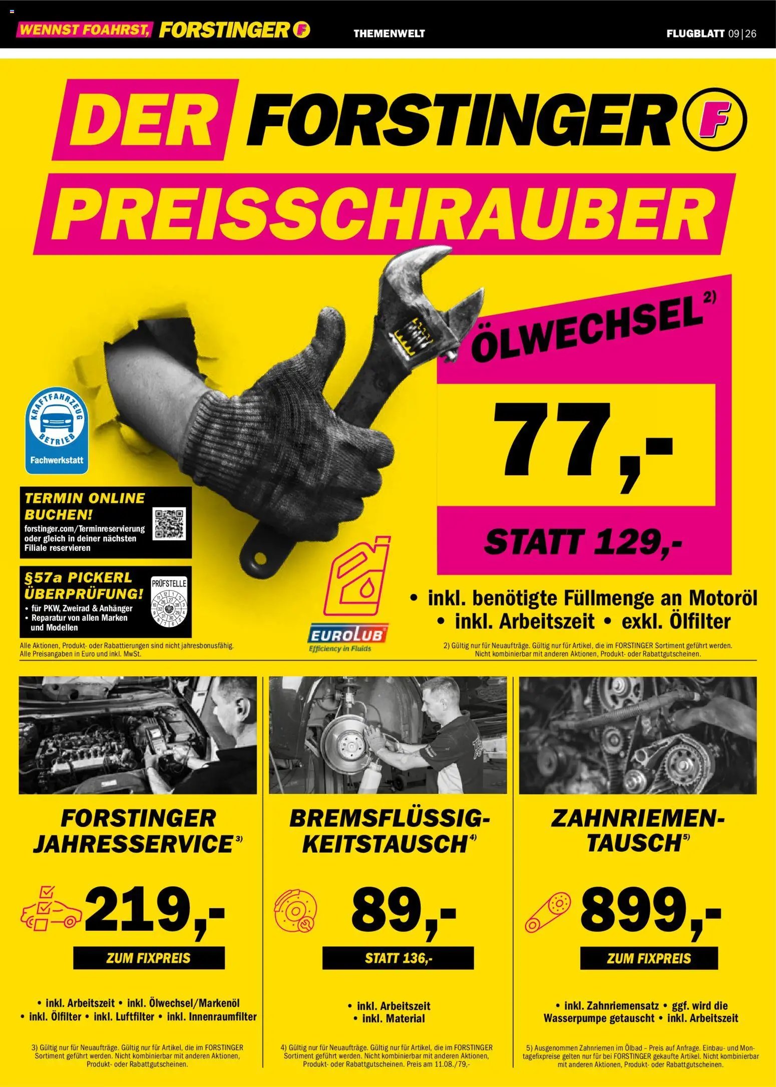 Forstinger Flugblatt
