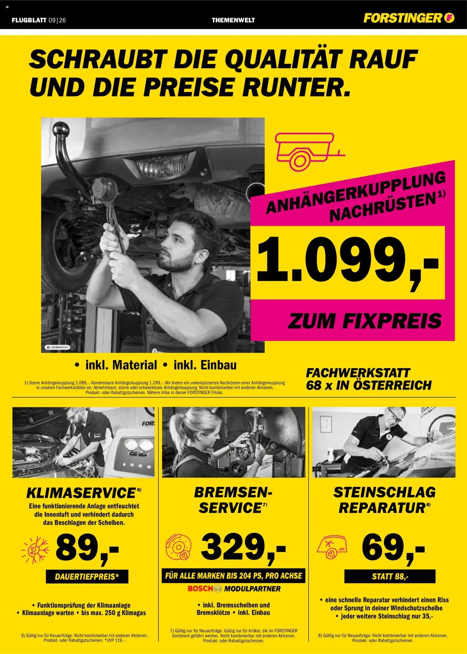 Forstinger Flugblatt