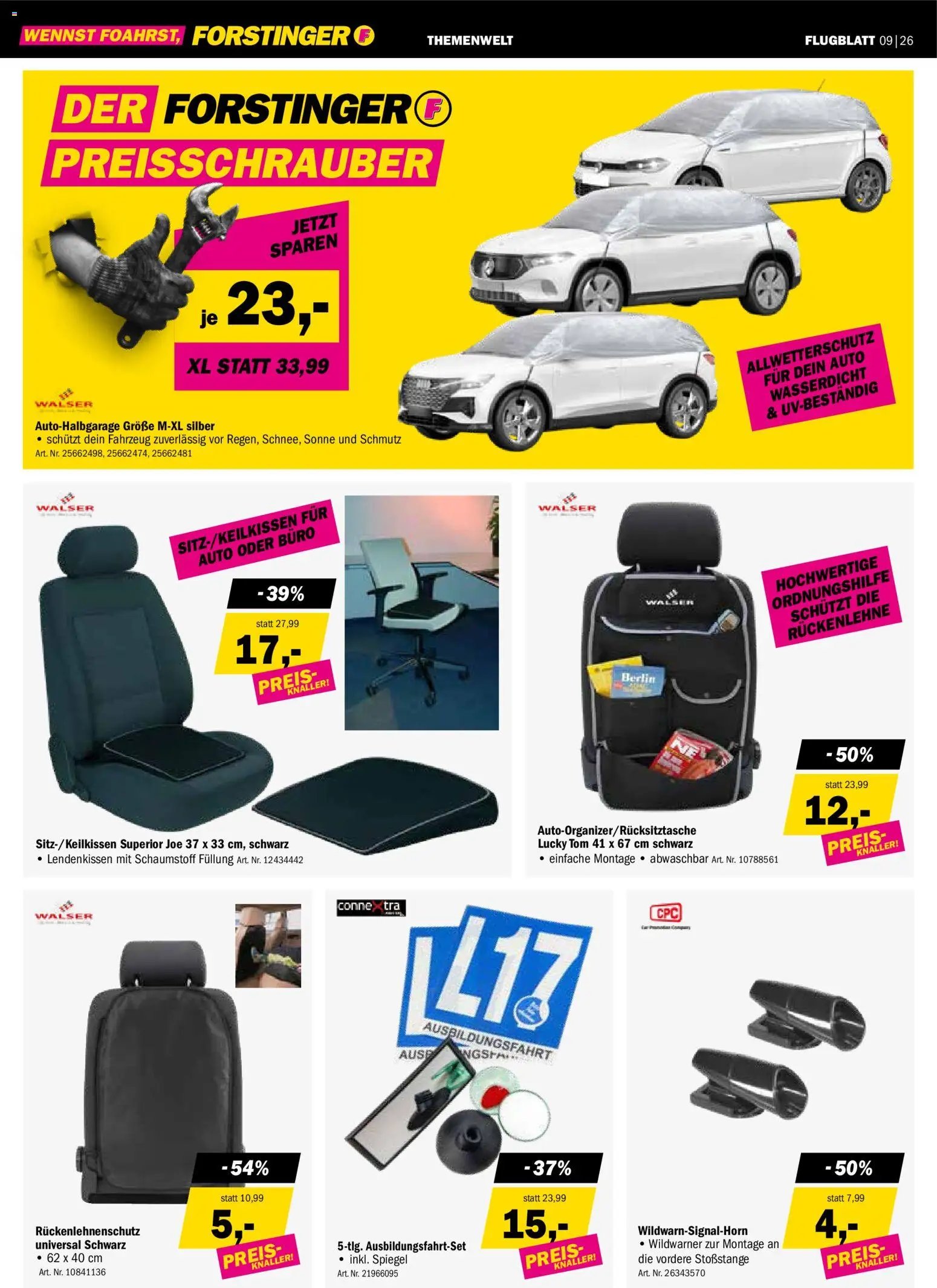 Forstinger Flugblatt