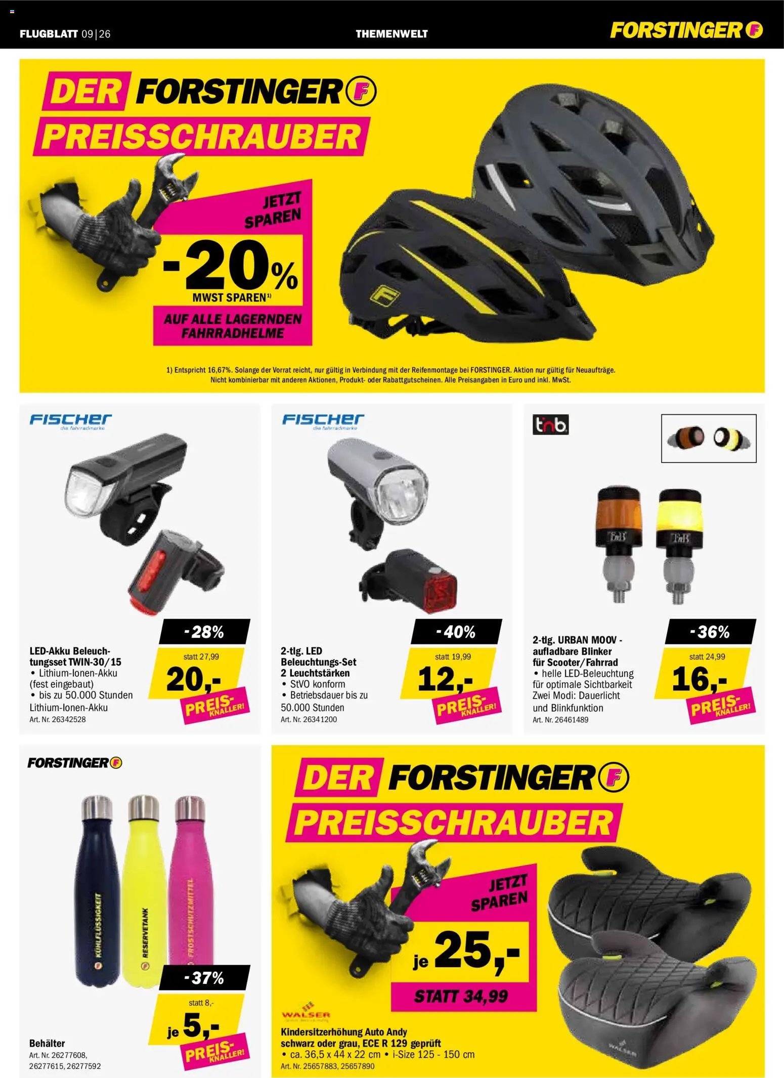 Forstinger Flugblatt