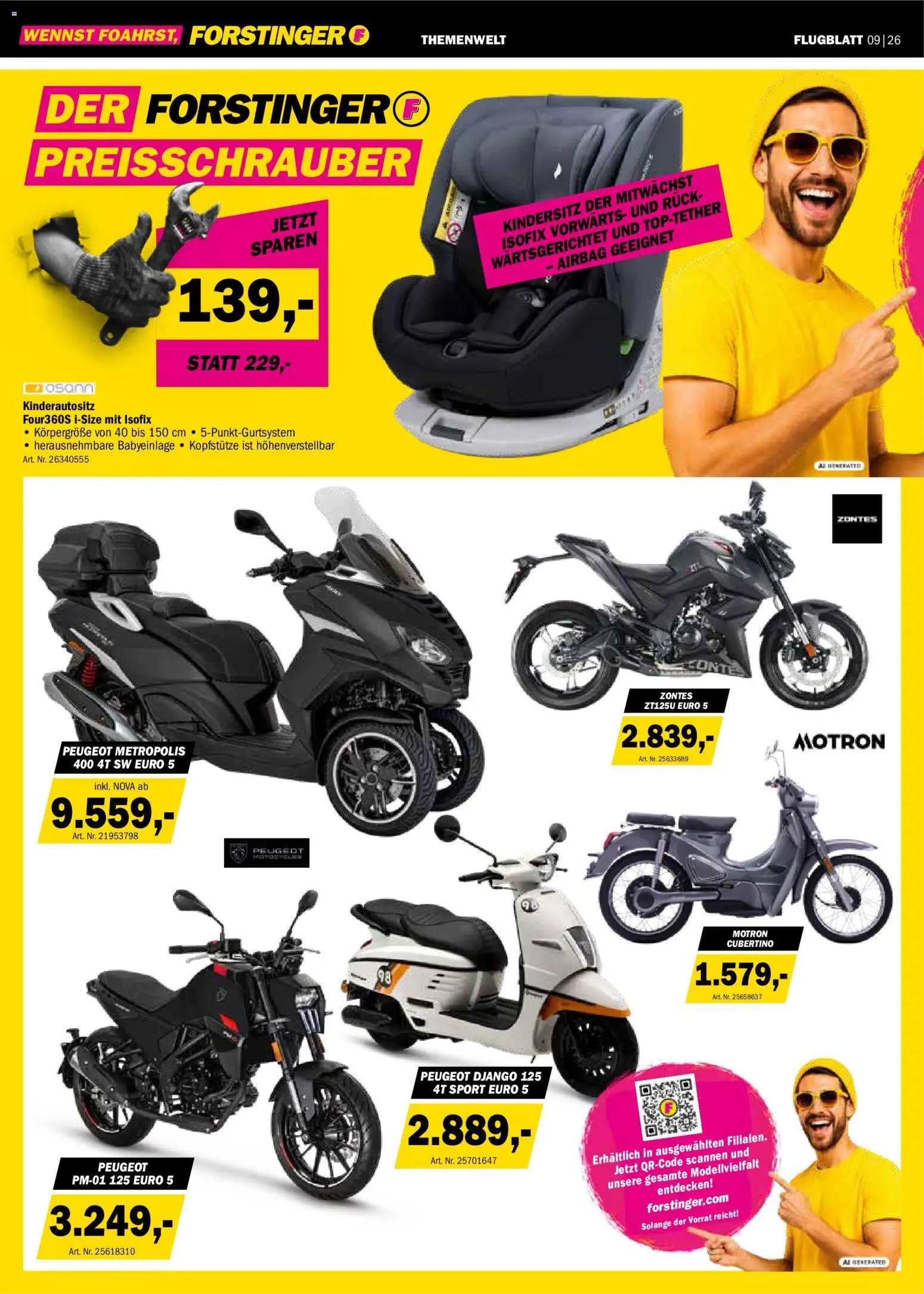Forstinger Flugblatt