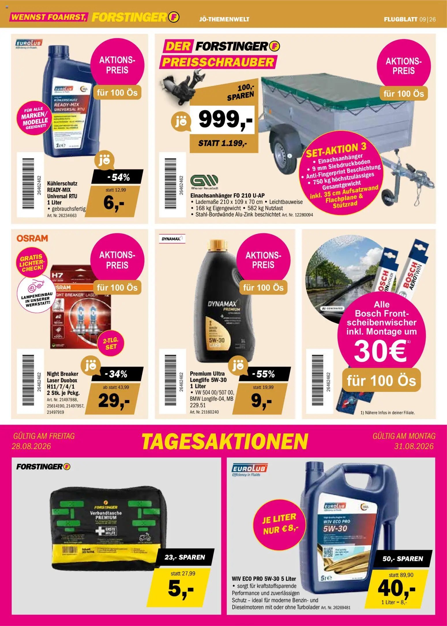 Forstinger Flugblatt