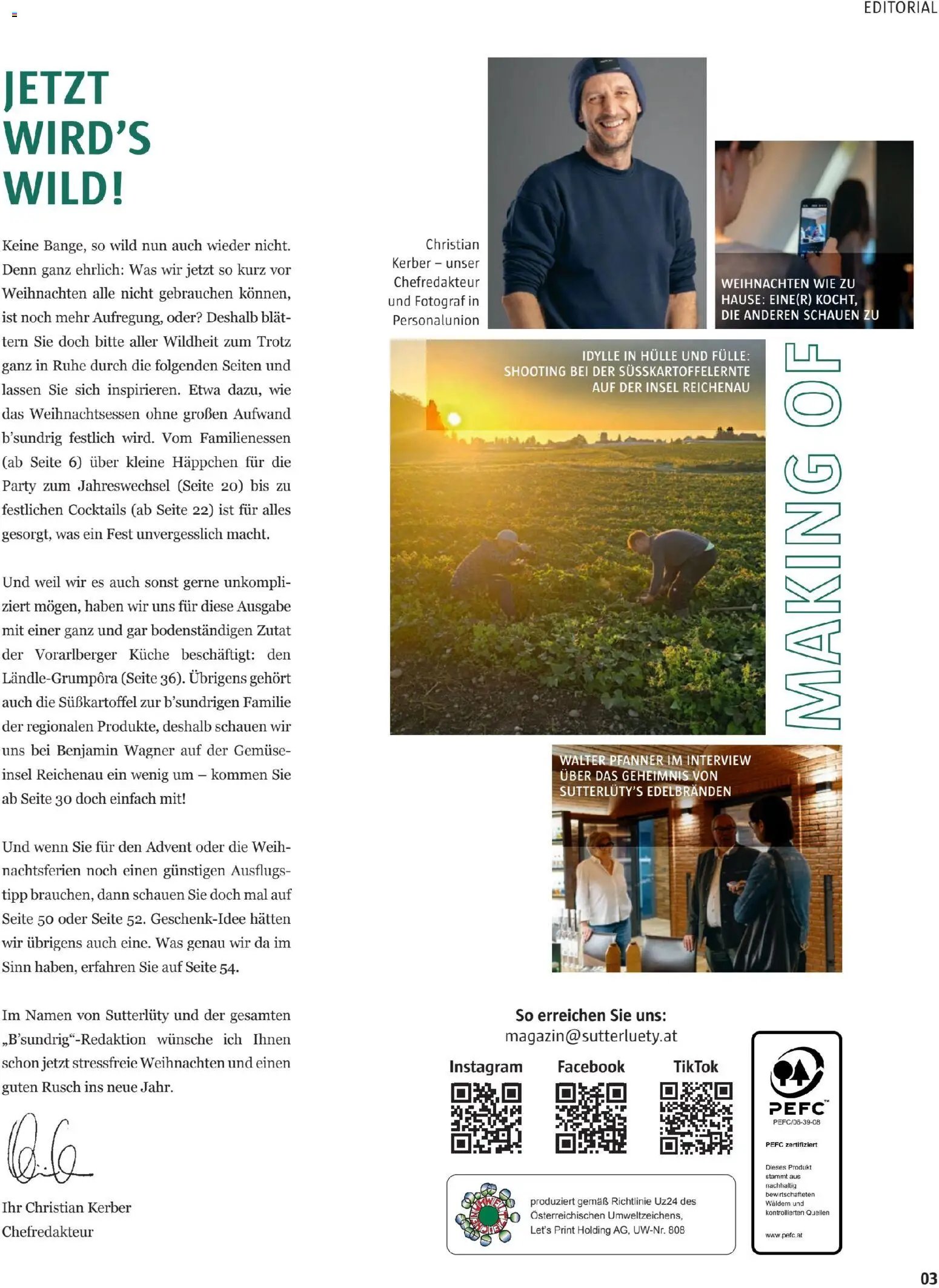 Sutterlüty B’sundrig Magazine