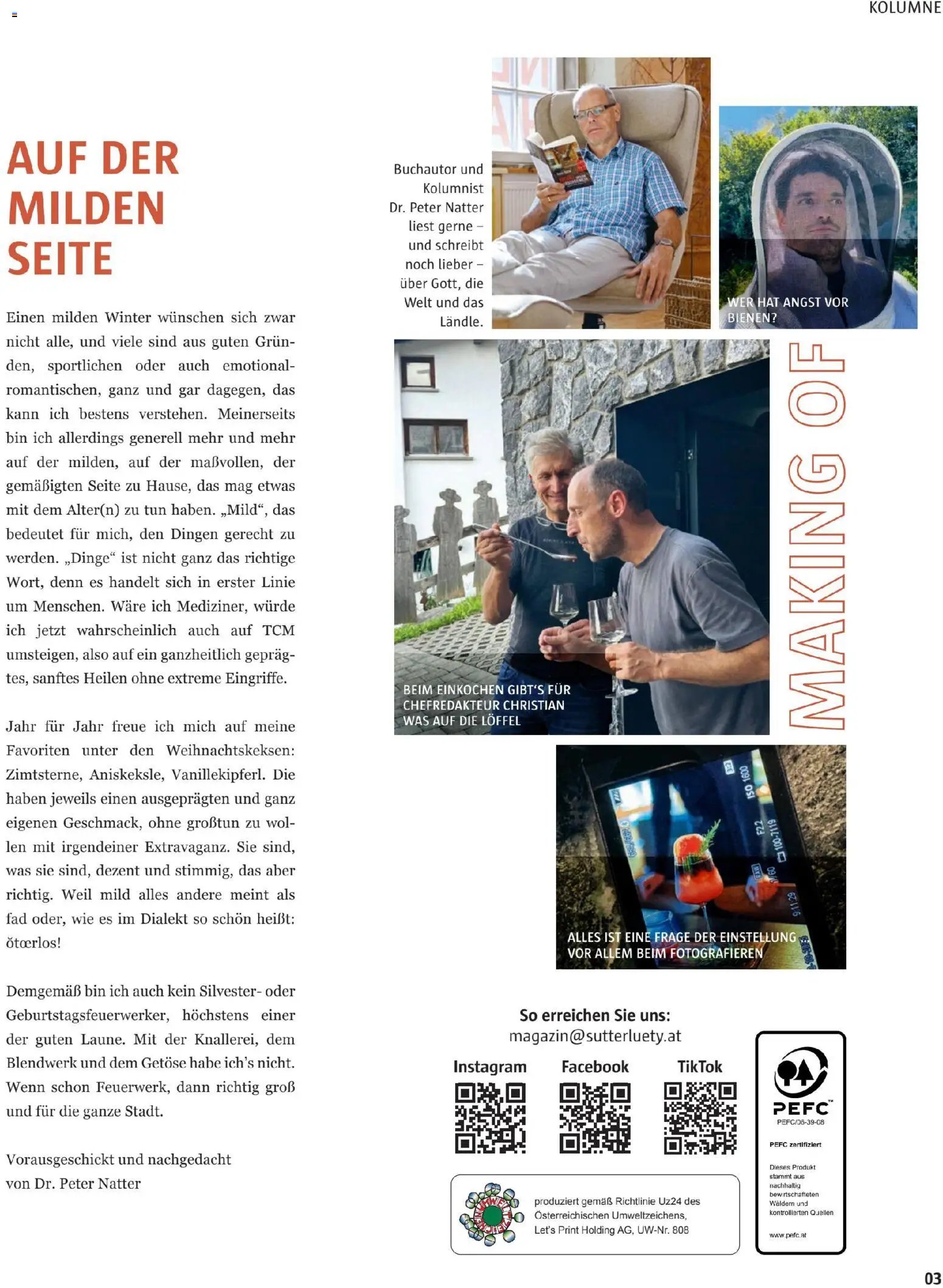 Sutterlüty B’sundrig Magazine