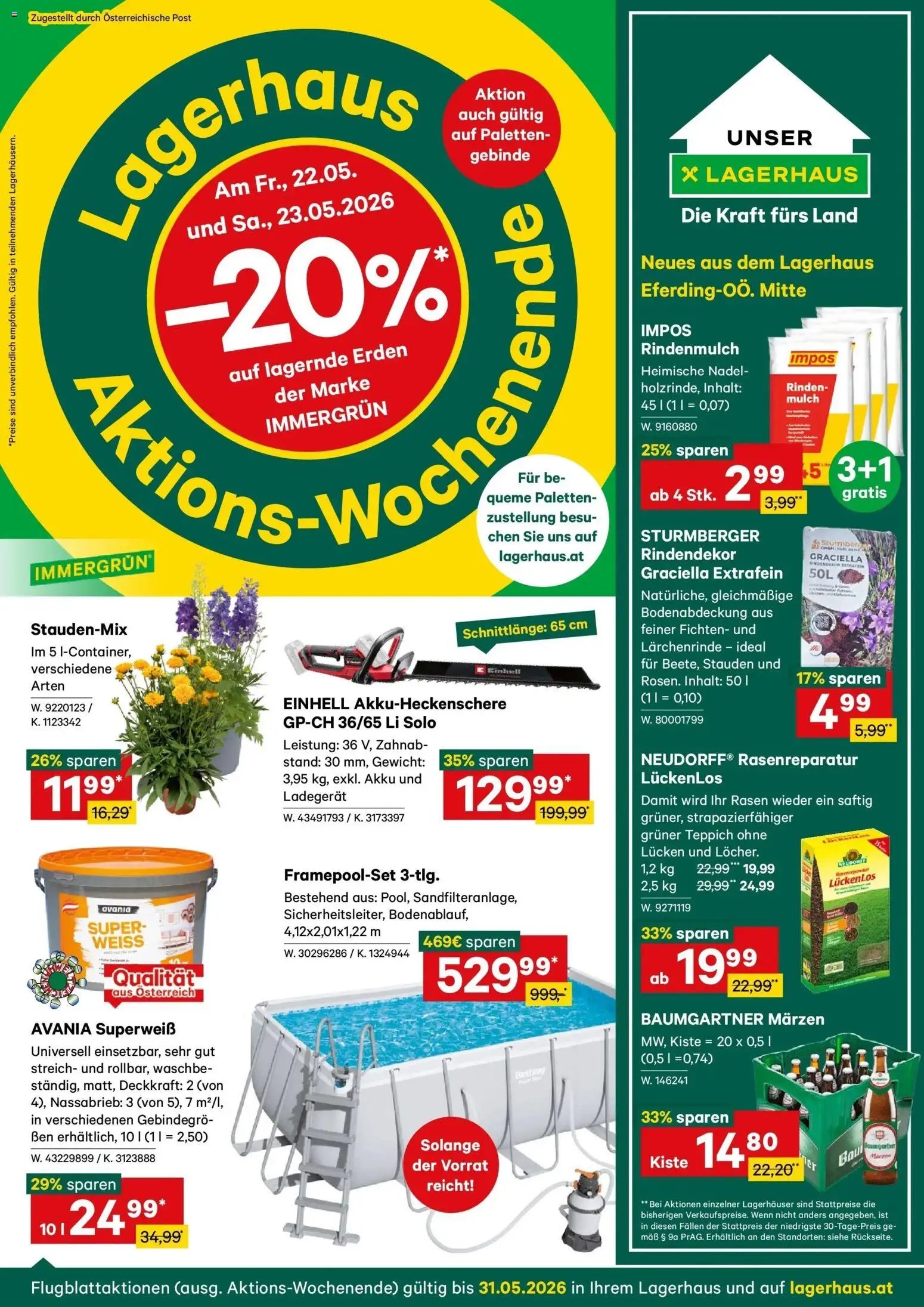 Lagerhaus Wochen Angebote