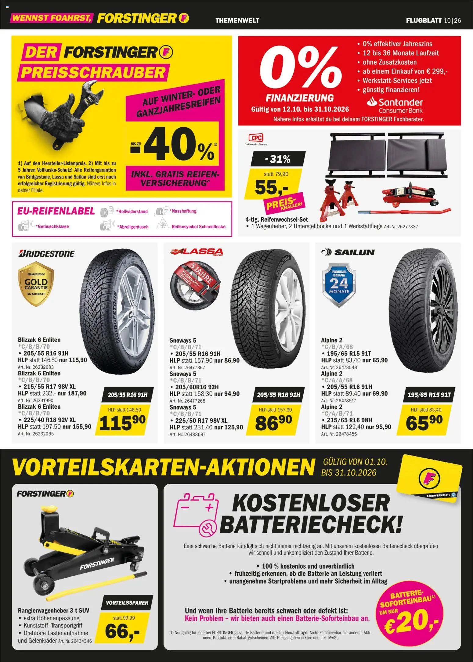 Forstinger Flugblatt