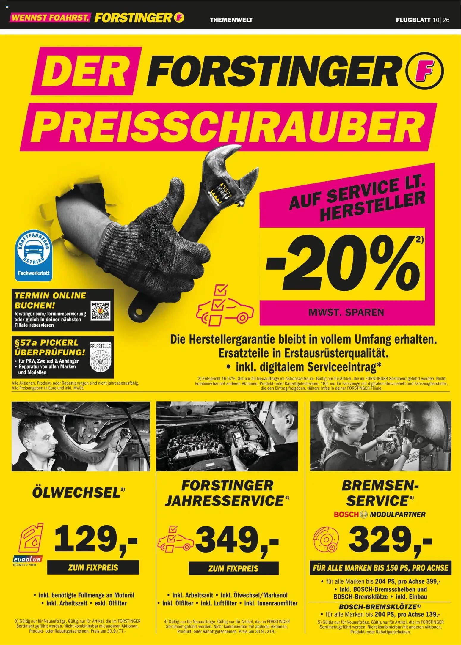 Forstinger Flugblatt
