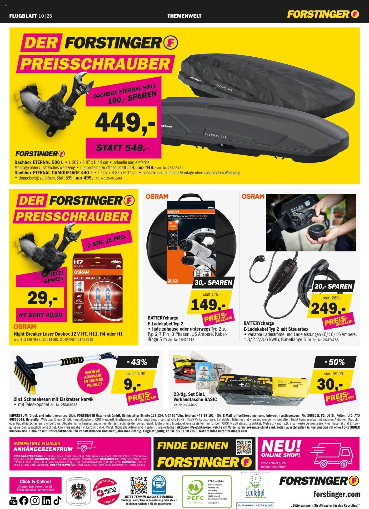 Forstinger Flugblatt