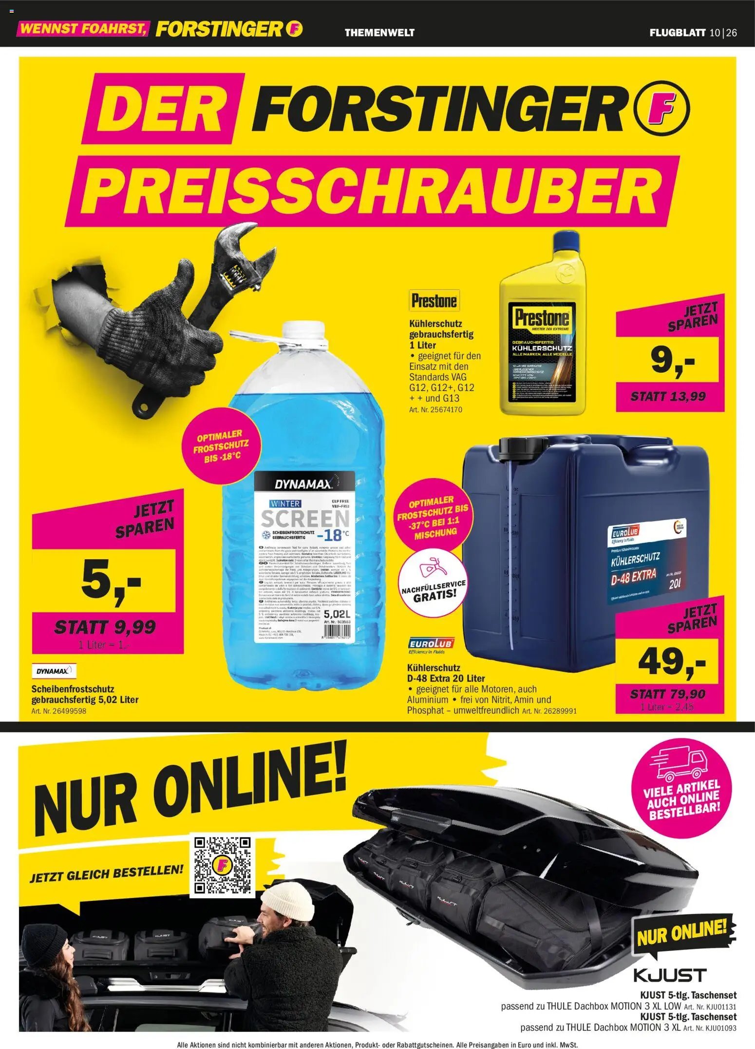 Forstinger Flugblatt