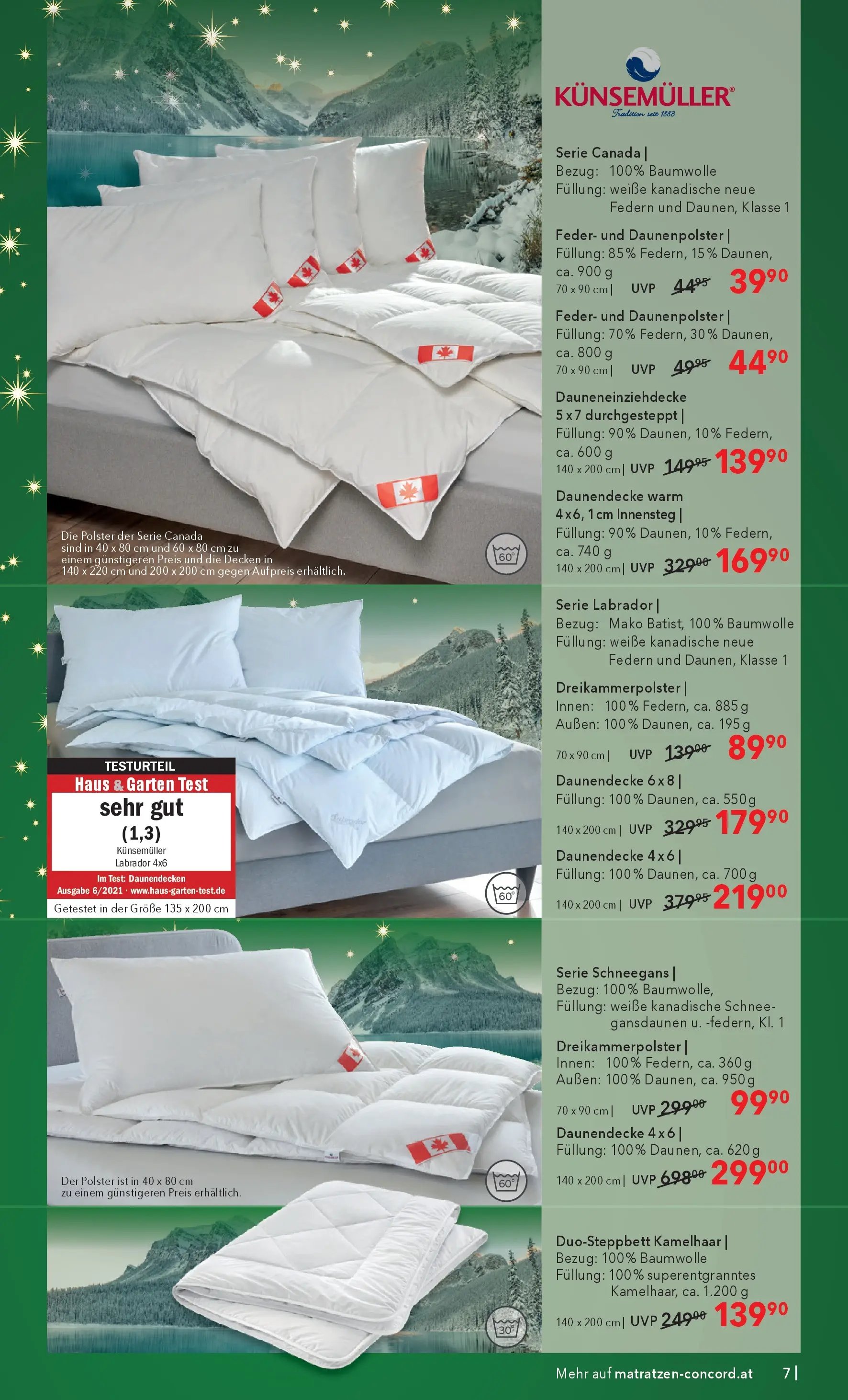 Matratzen Concord Flugblatt