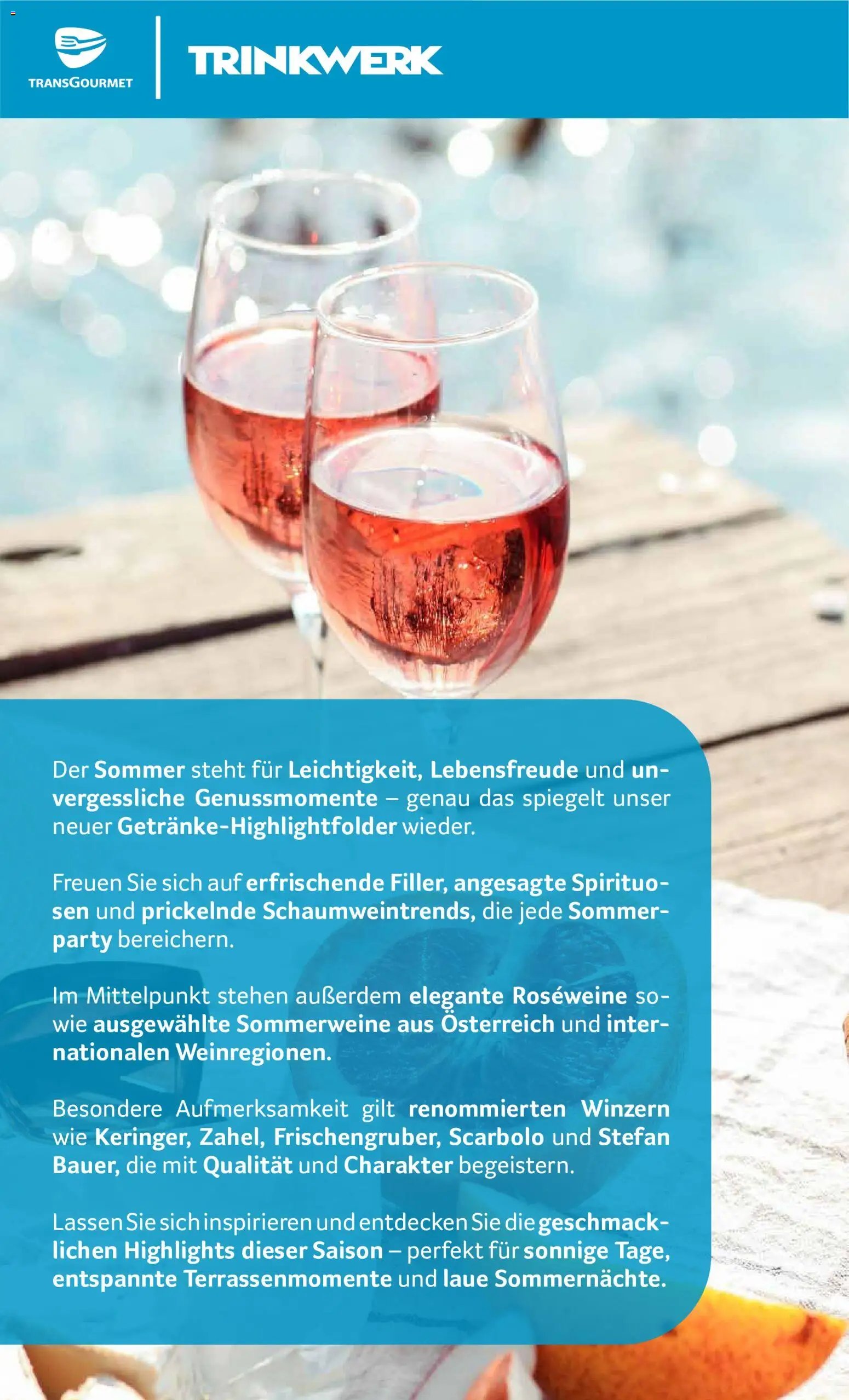 Transgourmet Sommer Genuss Im Glass