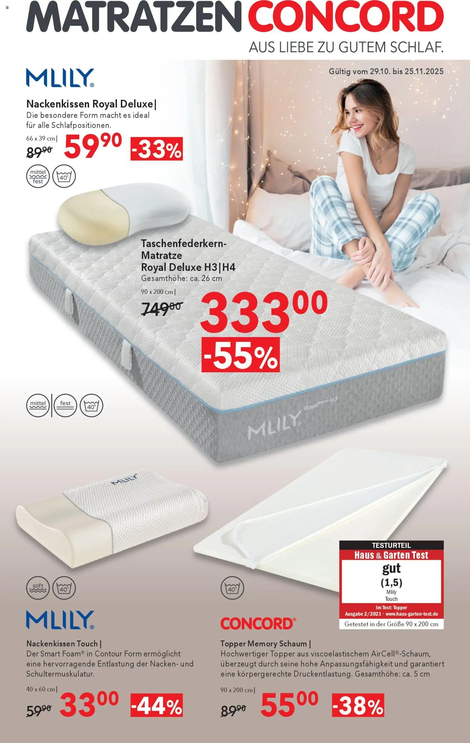 Matratzen Concord Flugblatt