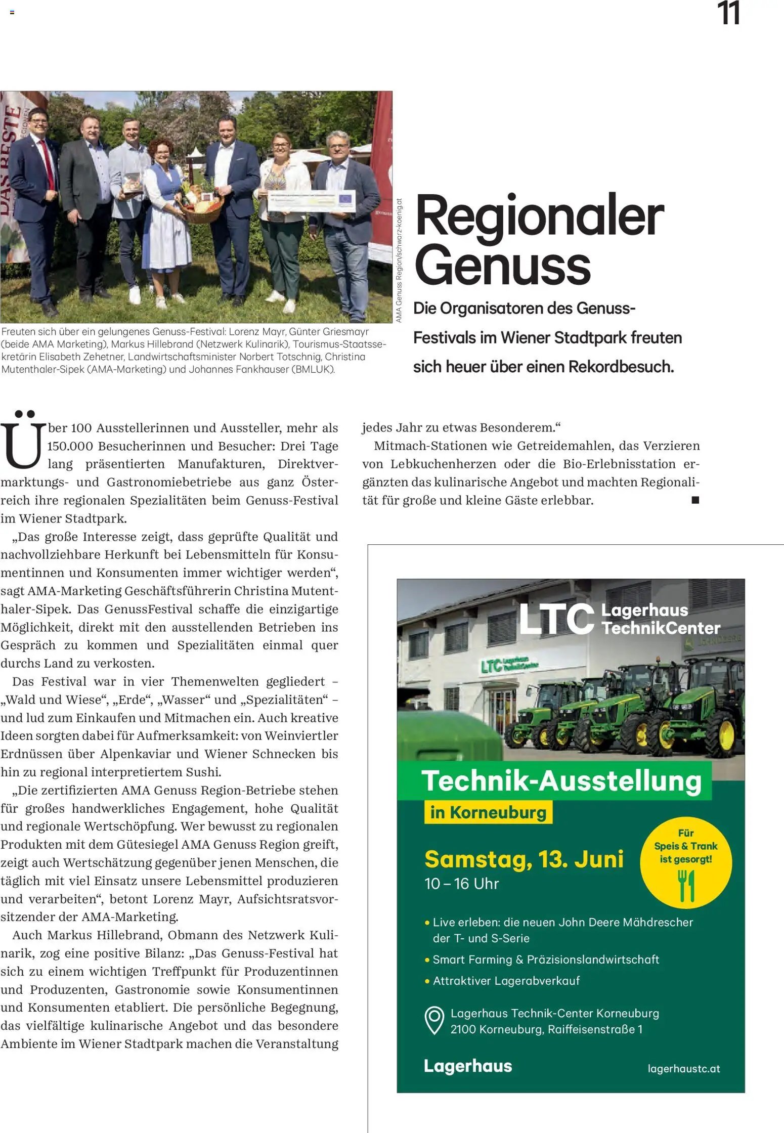 Lagerhaus Unser Land Juni 2026