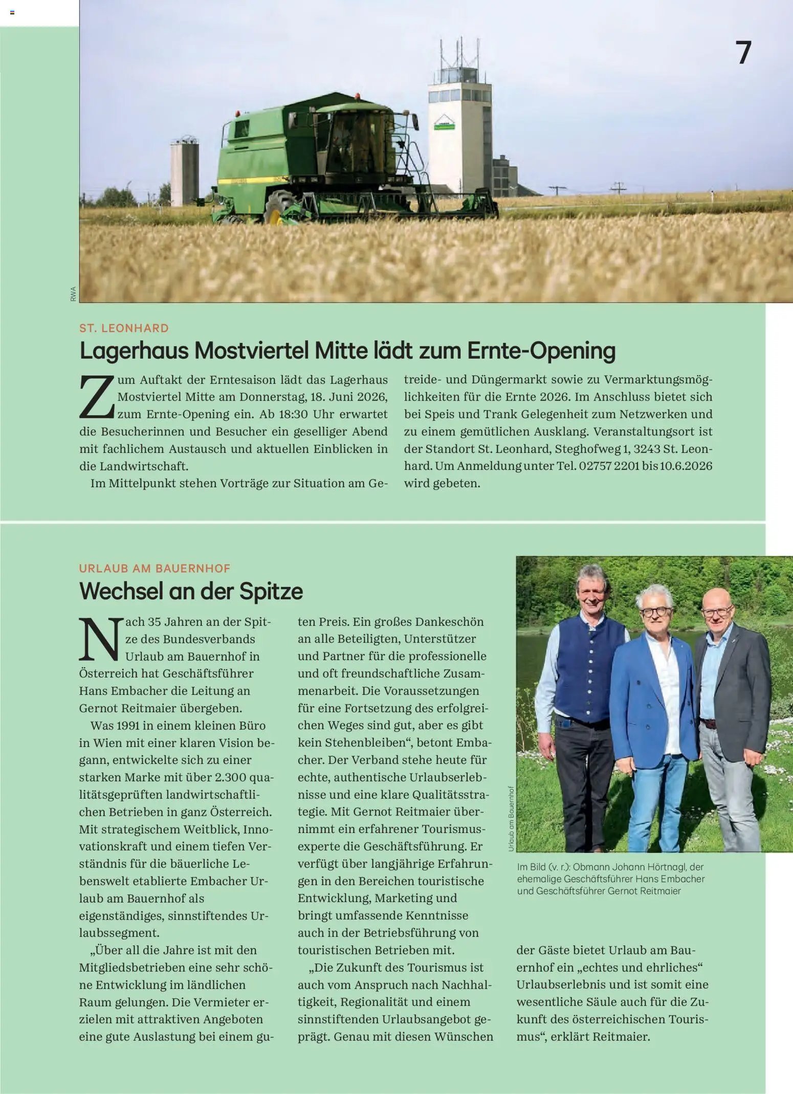 Lagerhaus Unser Land Juni 2026