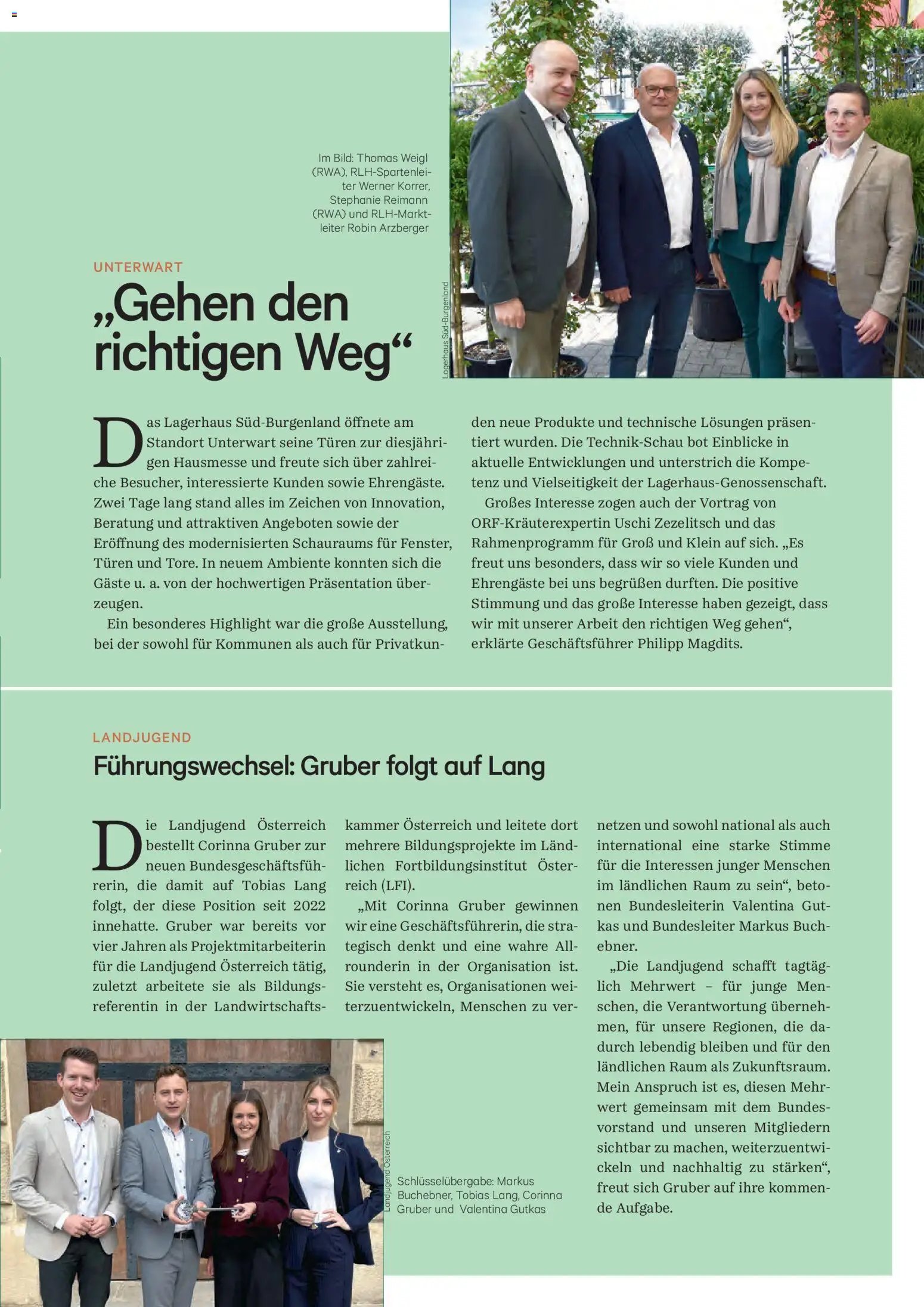Lagerhaus Unser Land Juni 2026