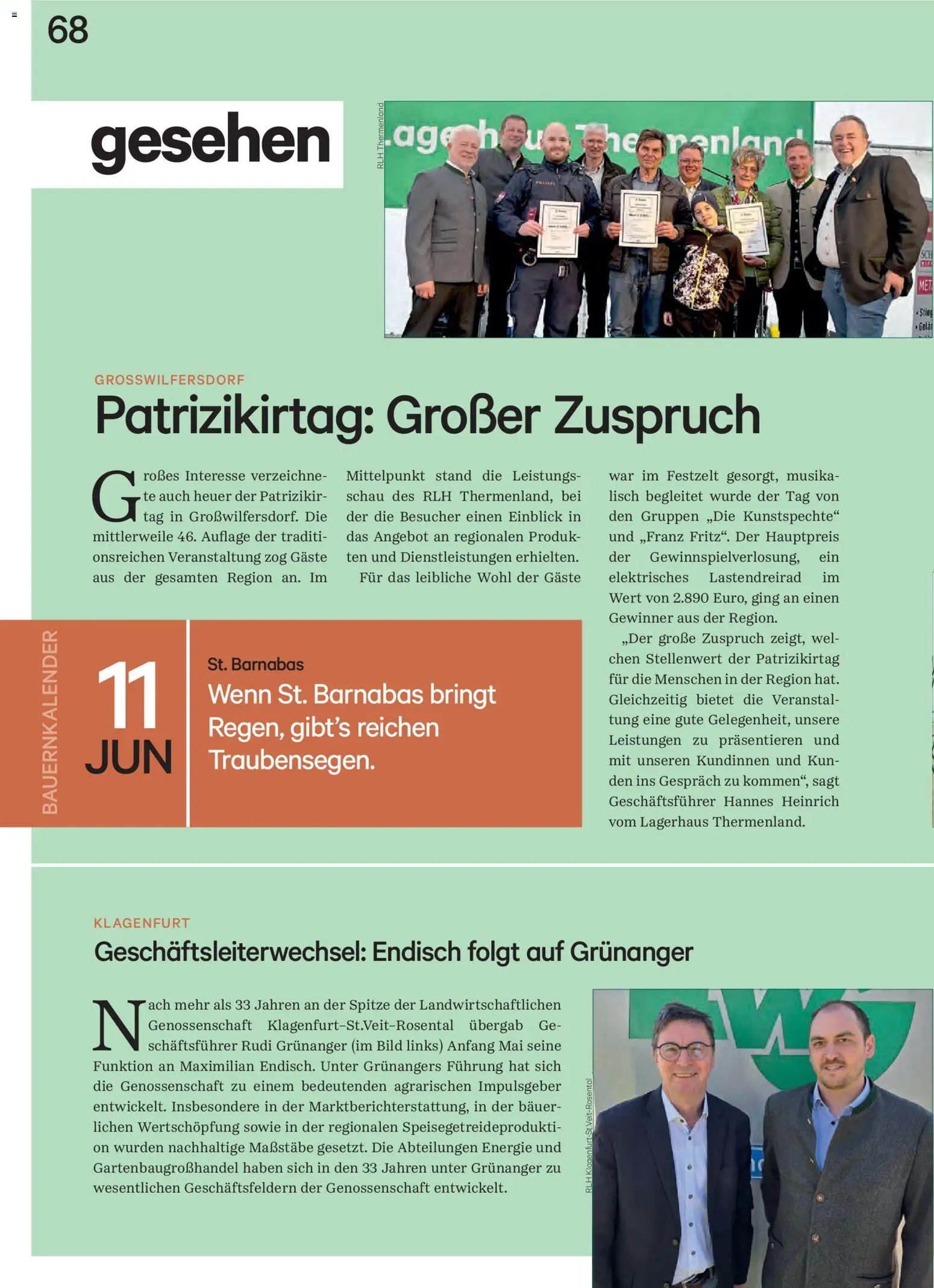 Lagerhaus Unser Land Juni 2026
