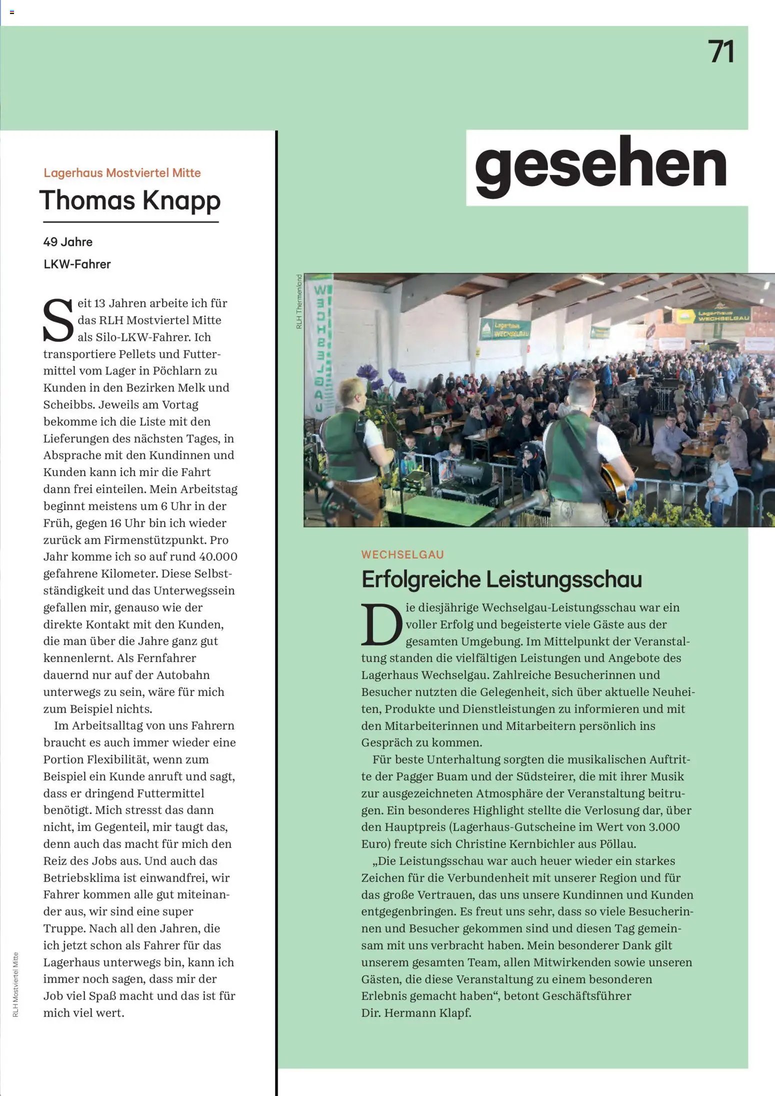 Lagerhaus Unser Land Juni 2026