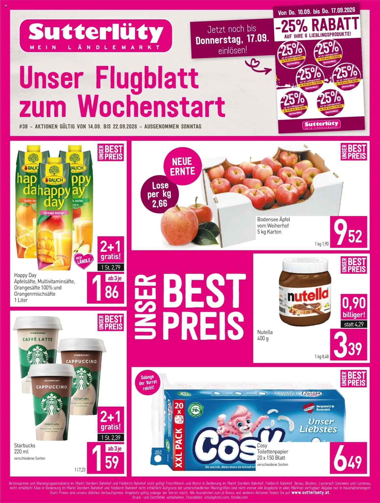 Sutterlüty Flugblatt